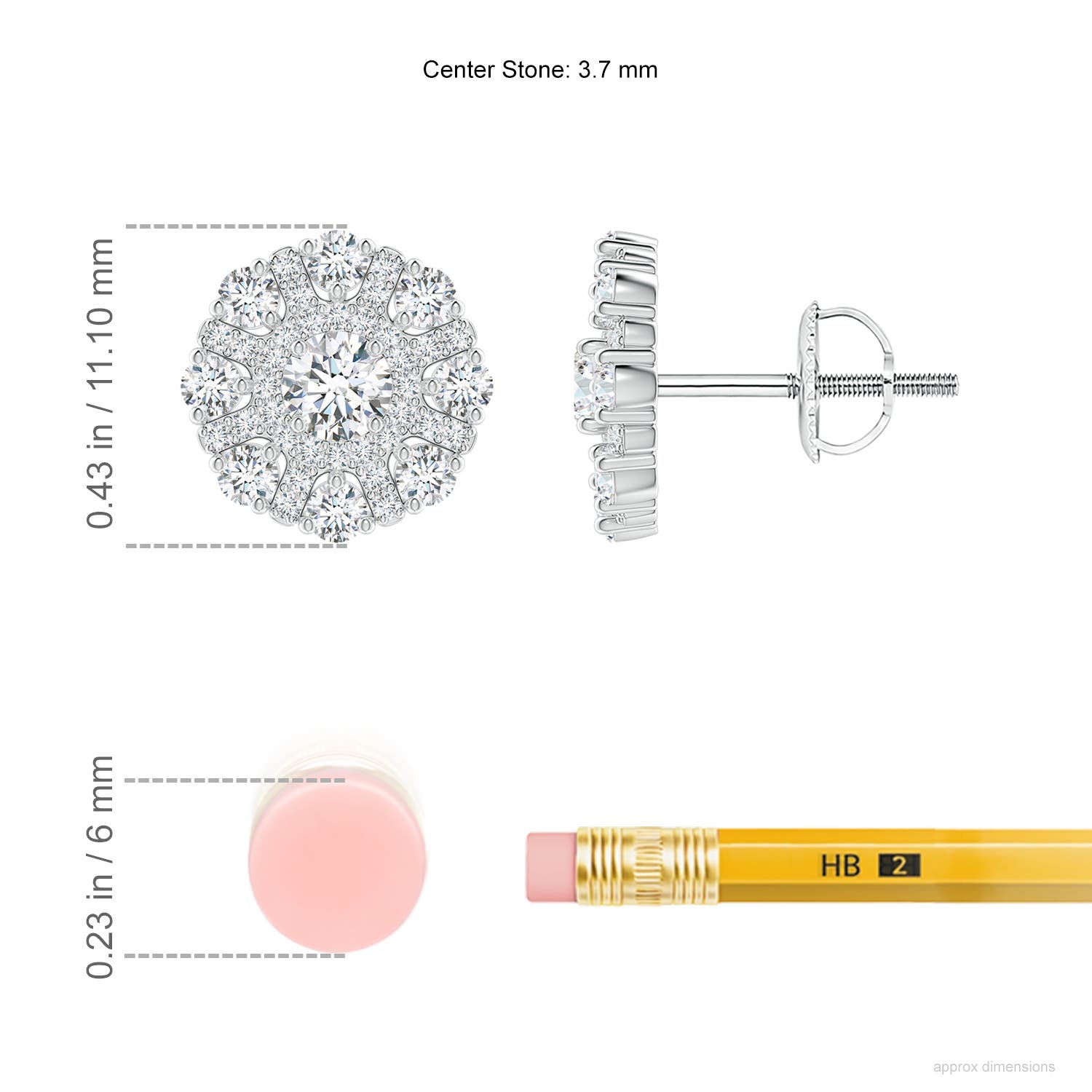 F-G, VS / 1.24 CT / 14 KT White Gold