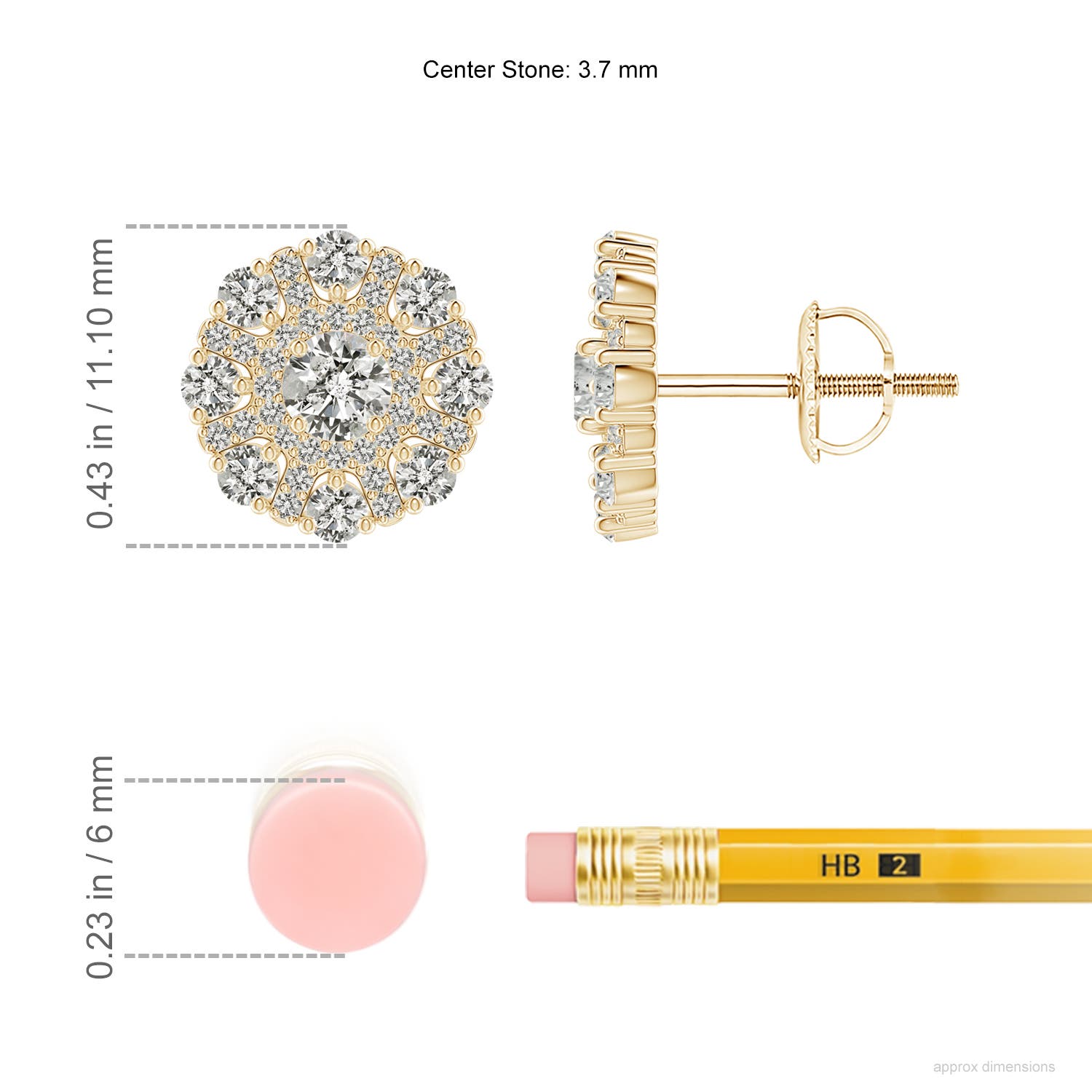 K, I3 / 1.24 CT / 14 KT Yellow Gold