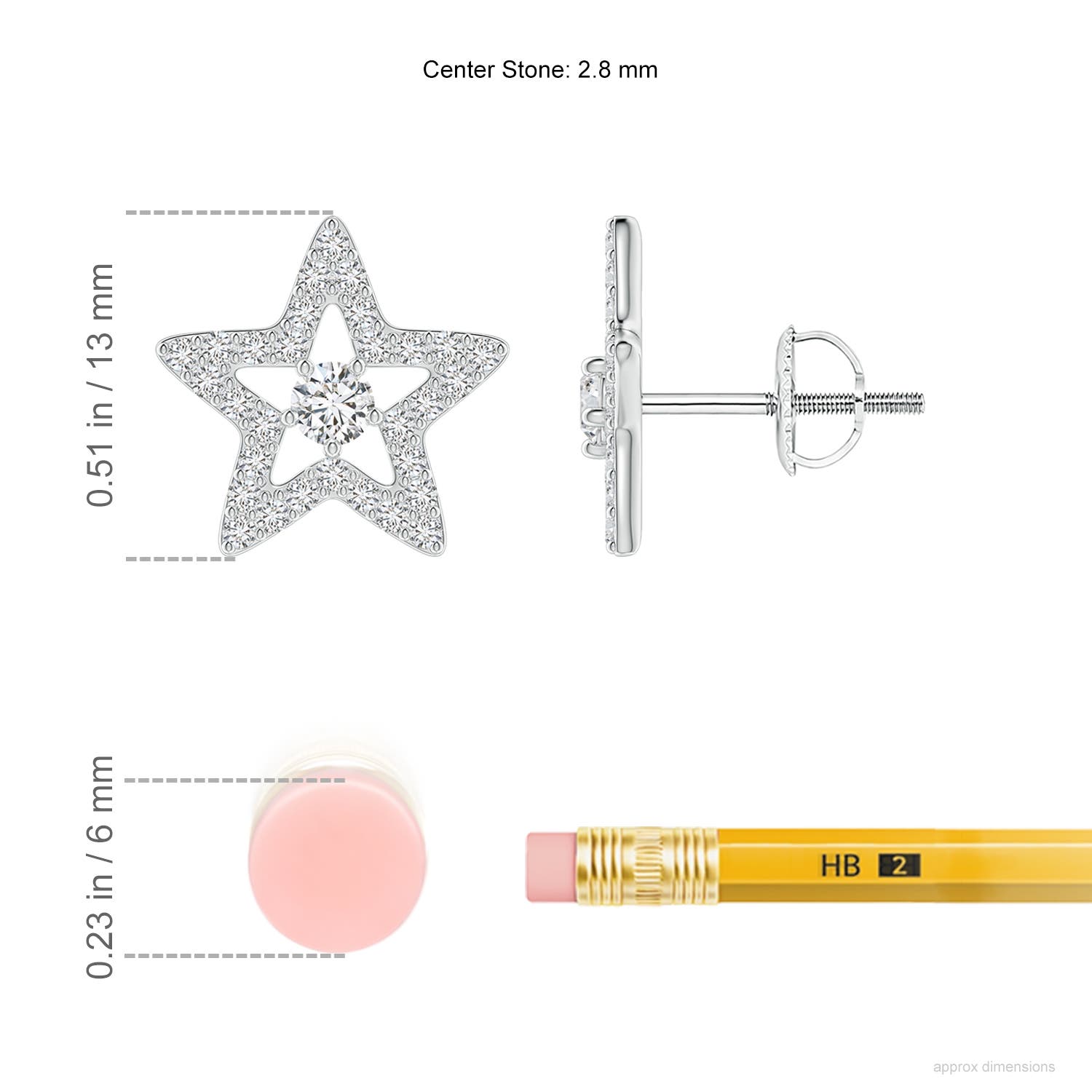 H, SI2 / 0.65 CT / 14 KT White Gold