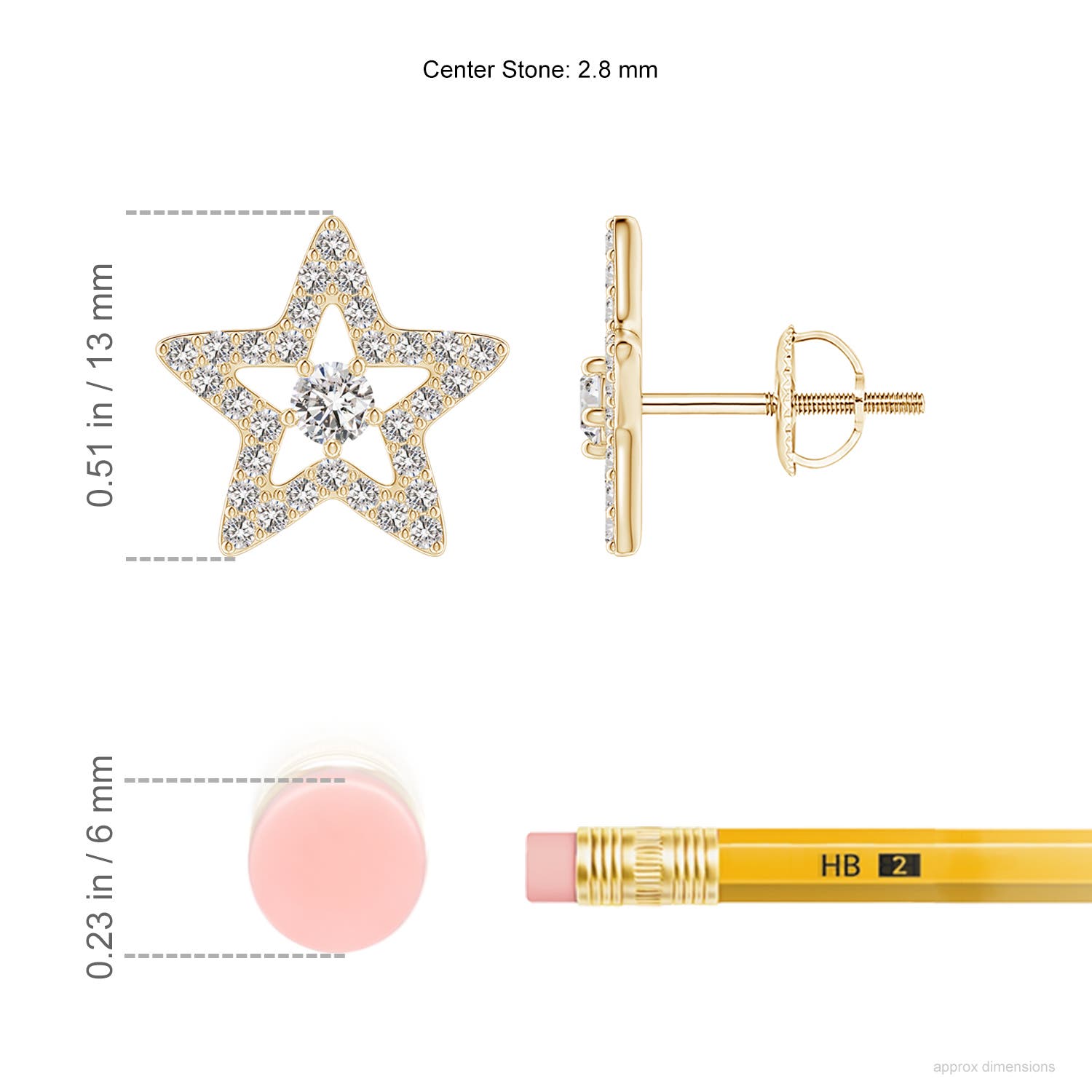 I-J, I1-I2 / 0.65 CT / 14 KT Yellow Gold