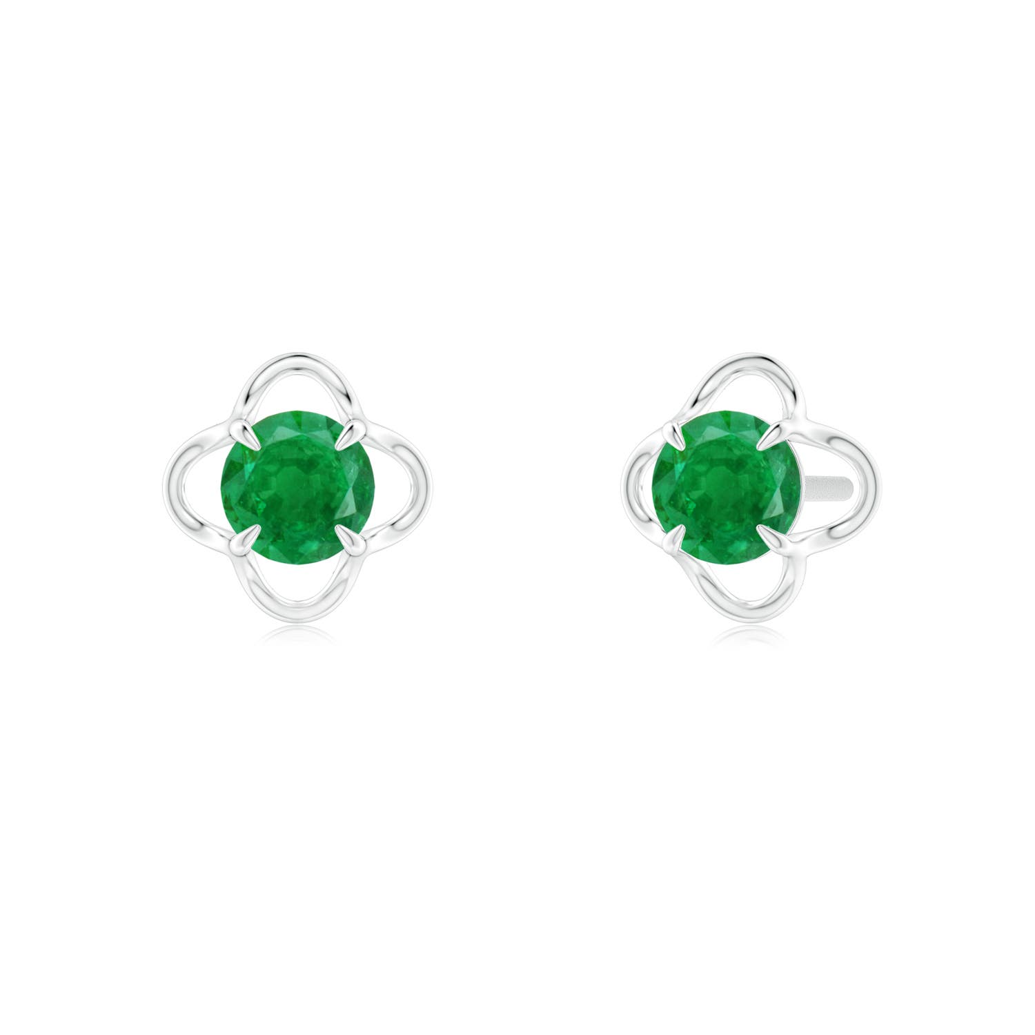 AA - Emerald / 0.48 CT / 14 KT White Gold