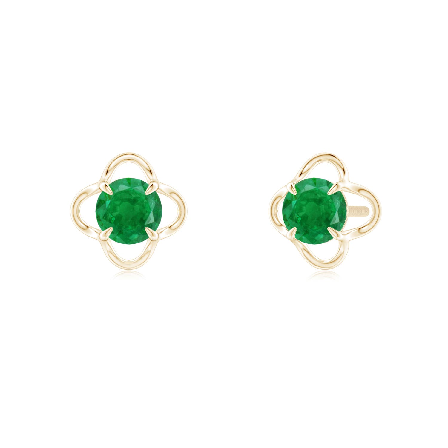 AA - Emerald / 0.48 CT / 14 KT Yellow Gold