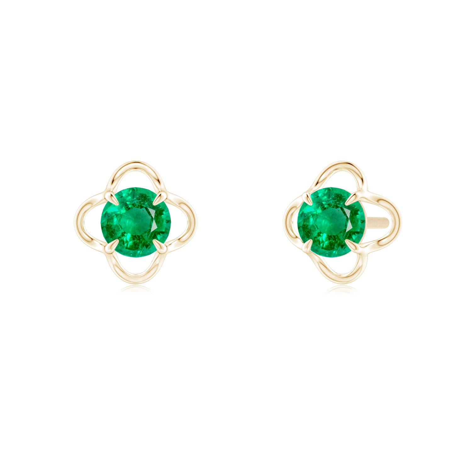 AAA - Emerald / 0.48 CT / 14 KT Yellow Gold