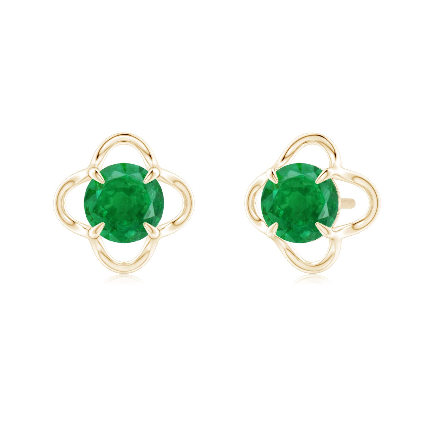 AA - Emerald / 0.9 CT / 14 KT Yellow Gold