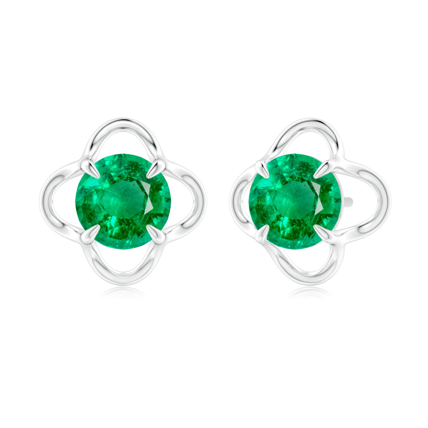 AAA - Emerald / 1.5 CT / 14 KT White Gold