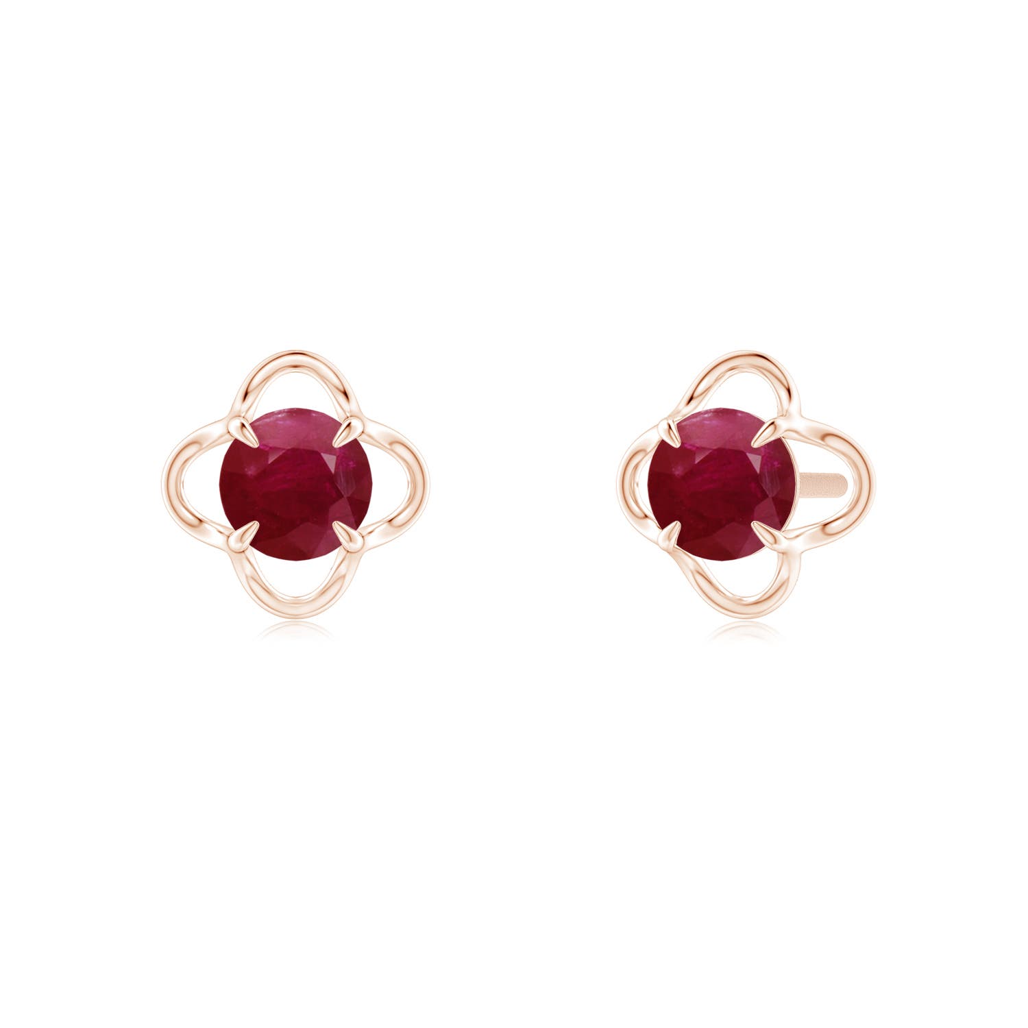 A - Ruby / 0.68 CT / 14 KT Rose Gold