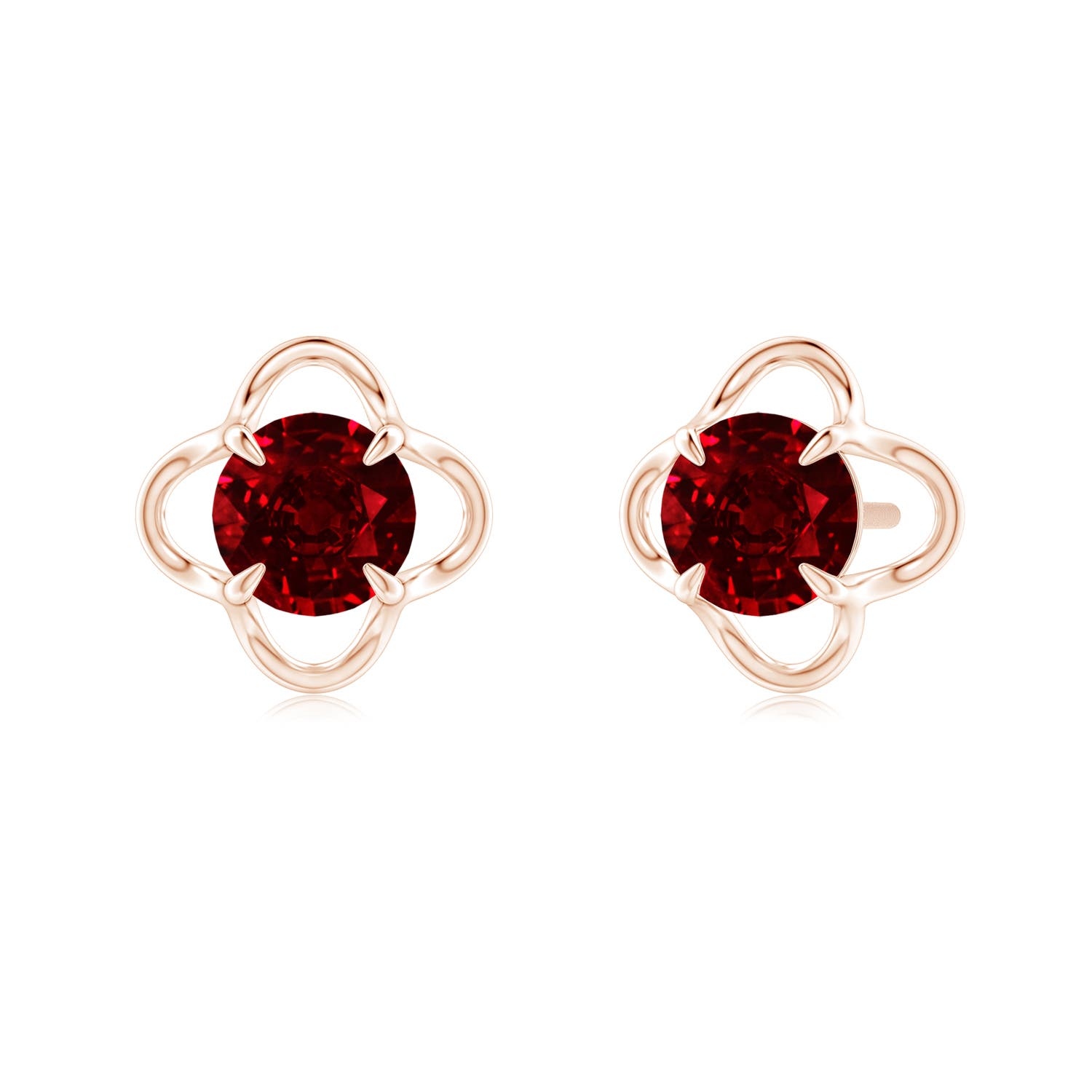 AAAA - Ruby / 1.2 CT / 14 KT Rose Gold