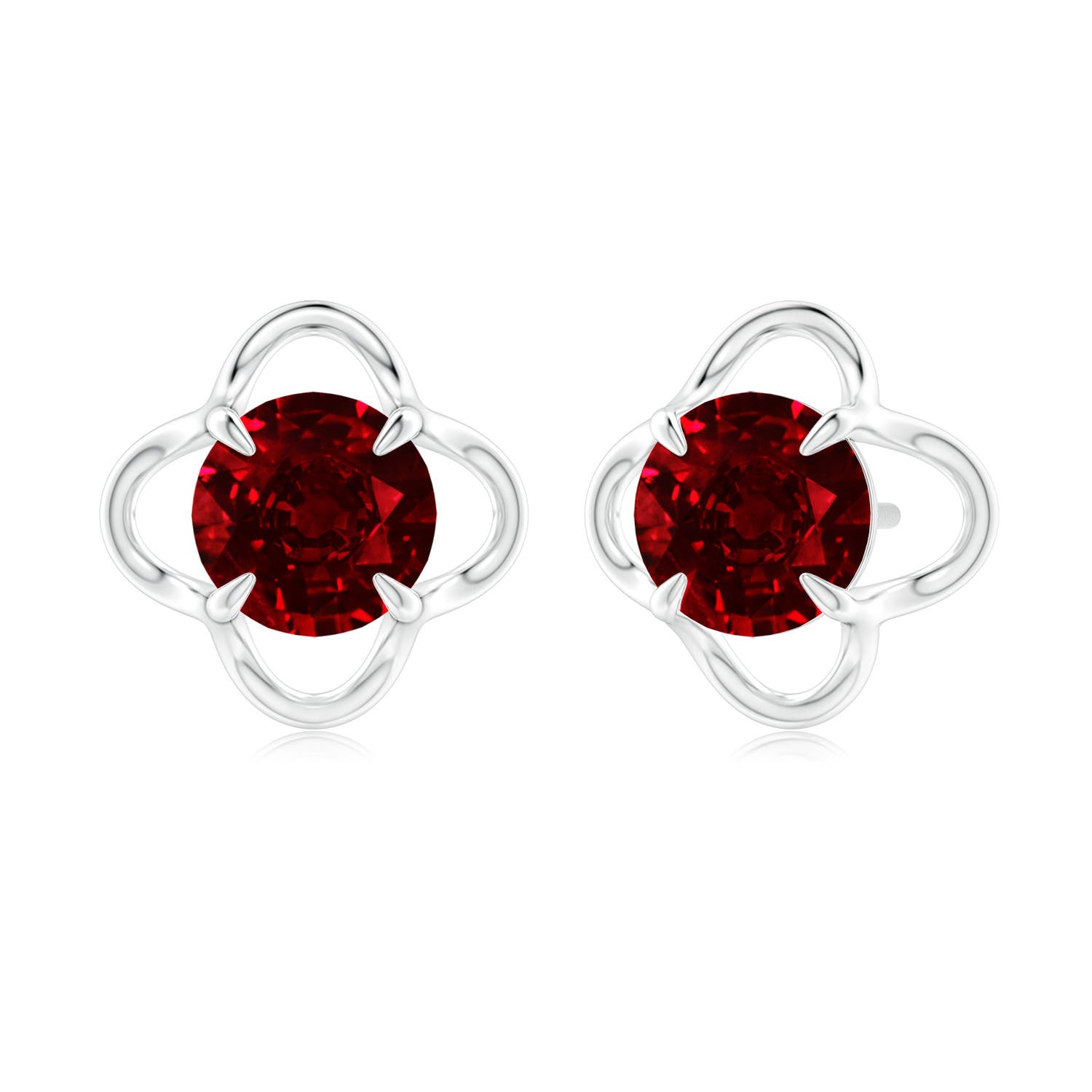 AAAA - Ruby / 2 CT / 14 KT White Gold