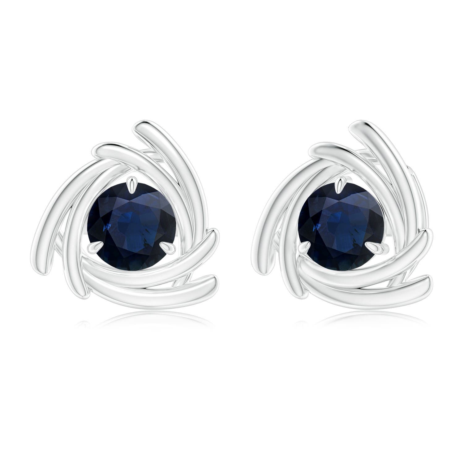 A - Blue Sapphire / 2 CT / 14 KT White Gold