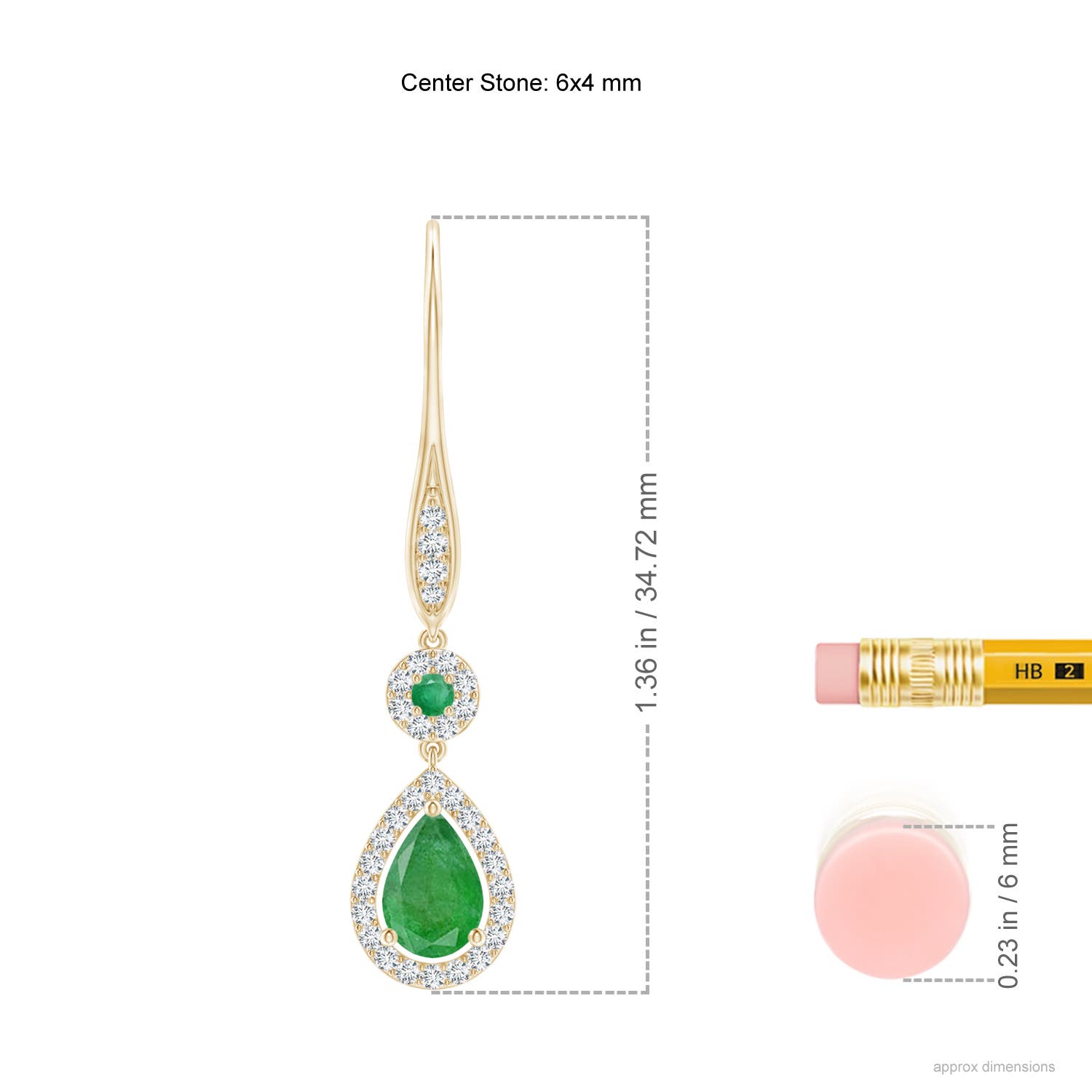 A - Emerald / 1.07 CT / 14 KT Yellow Gold