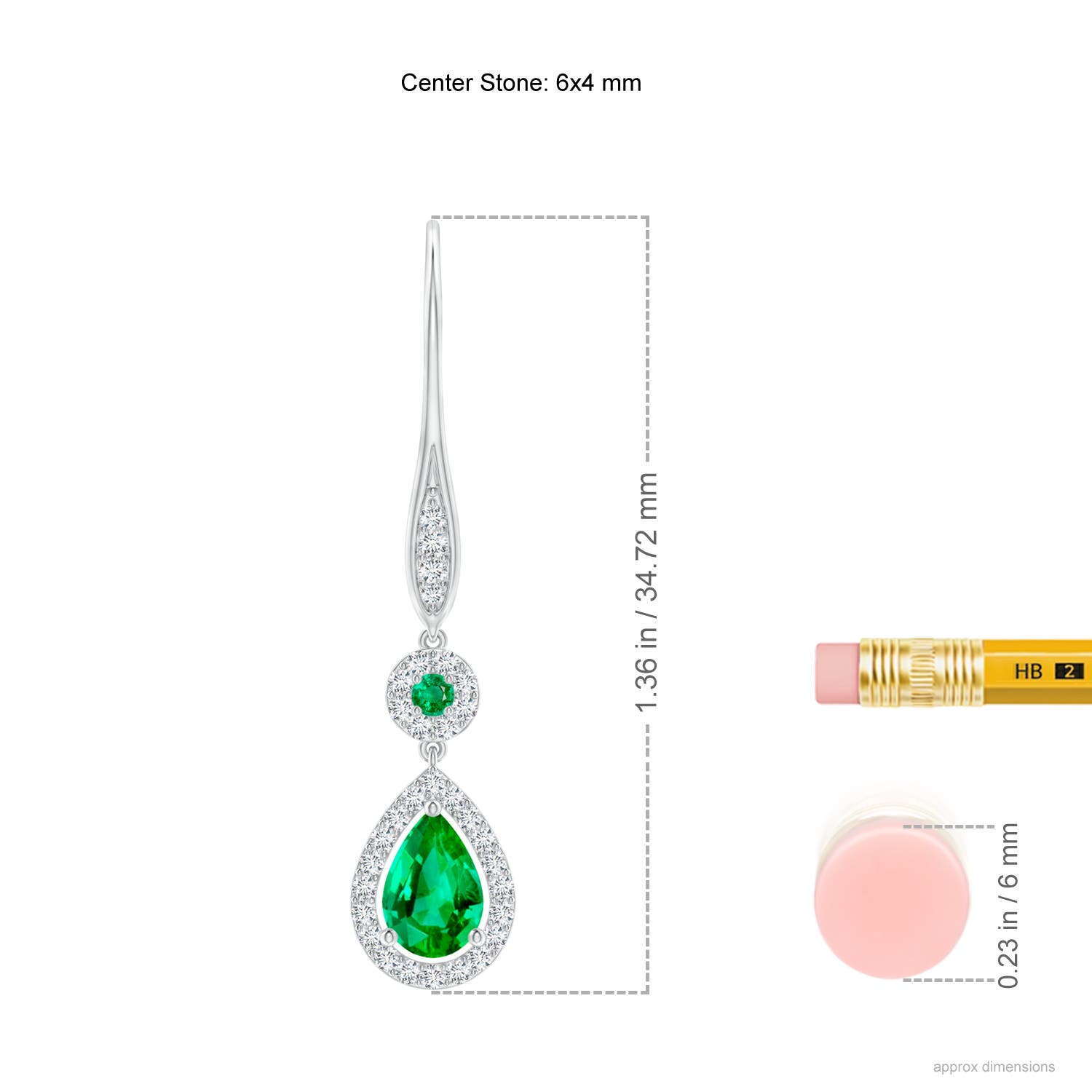 AAA - Emerald / 1.07 CT / 14 KT White Gold