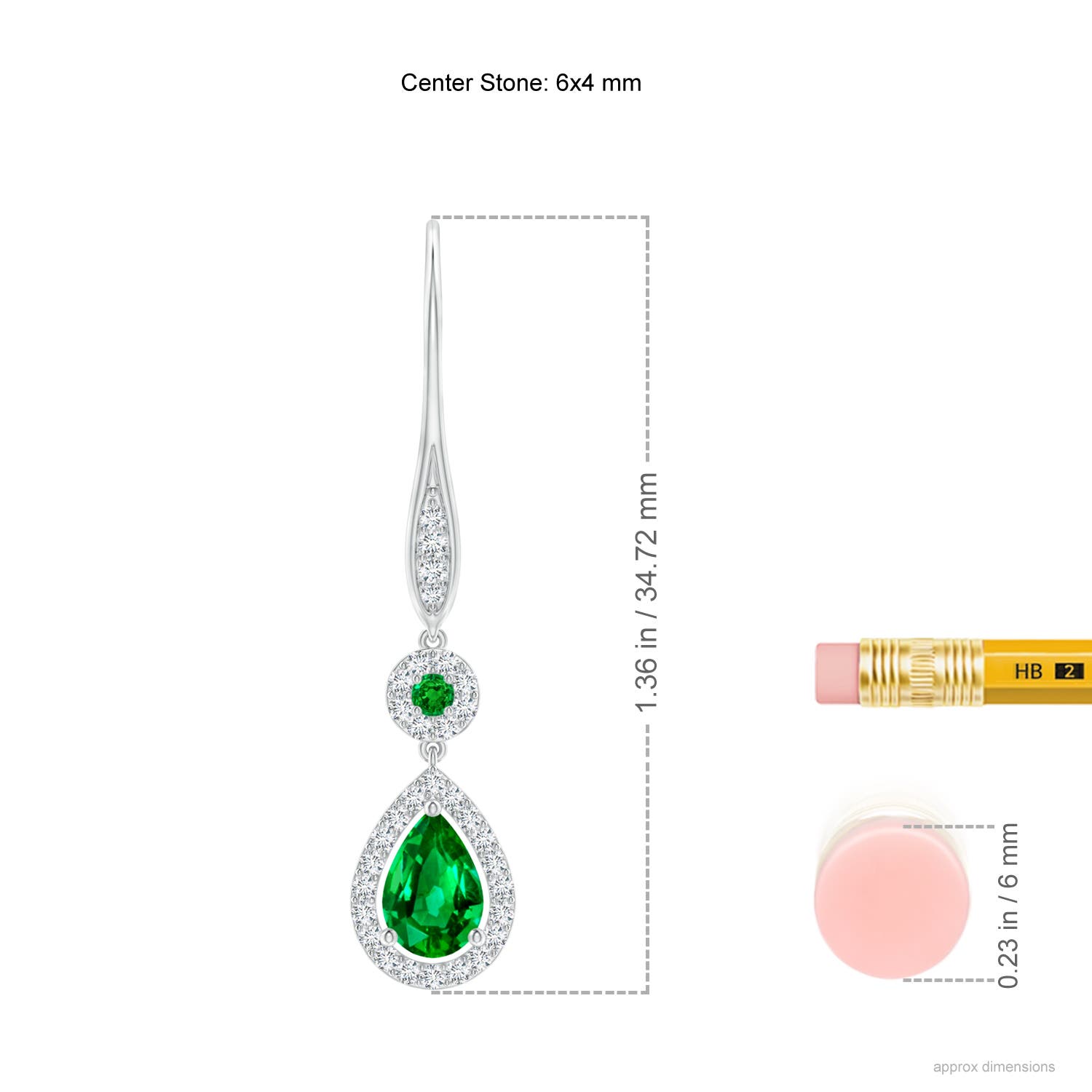 AAAA - Emerald / 1.07 CT / 14 KT White Gold