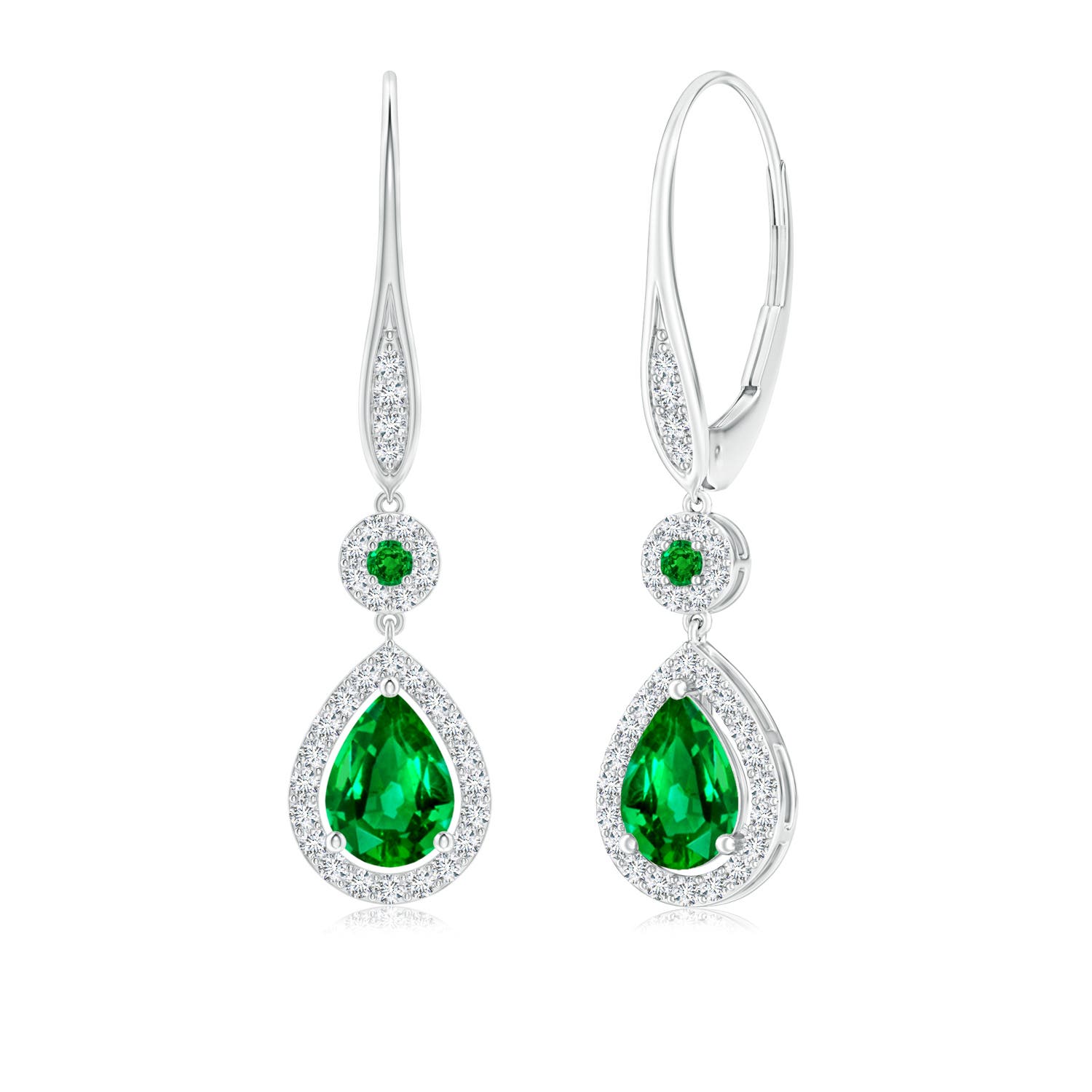 AAAA - Emerald / 1.65 CT / 14 KT White Gold