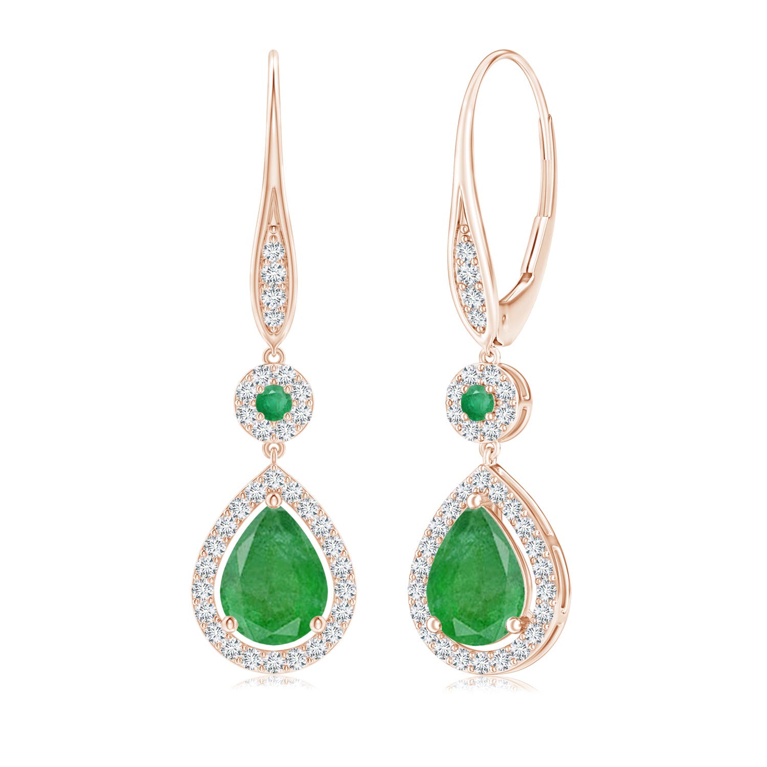 A - Emerald / 2.54 CT / 14 KT Rose Gold