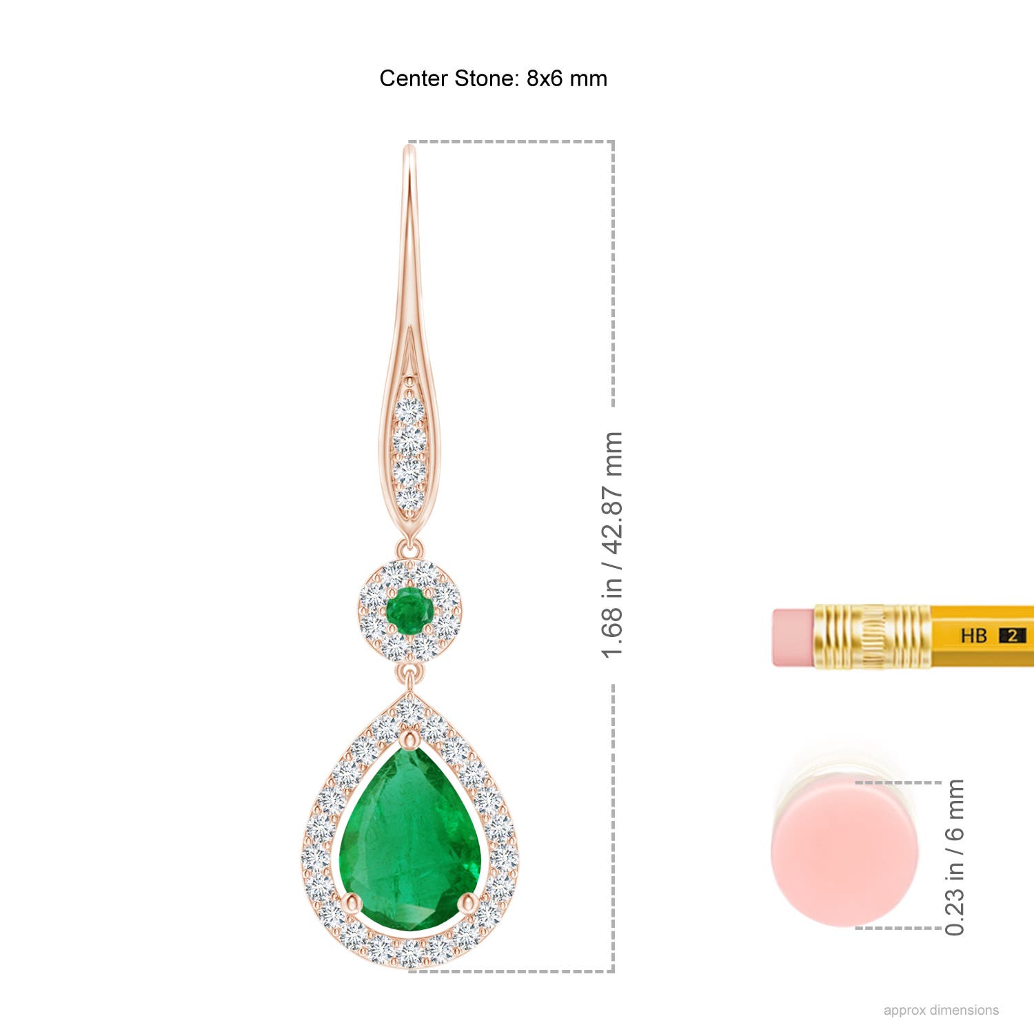 AA - Emerald / 2.54 CT / 14 KT Rose Gold