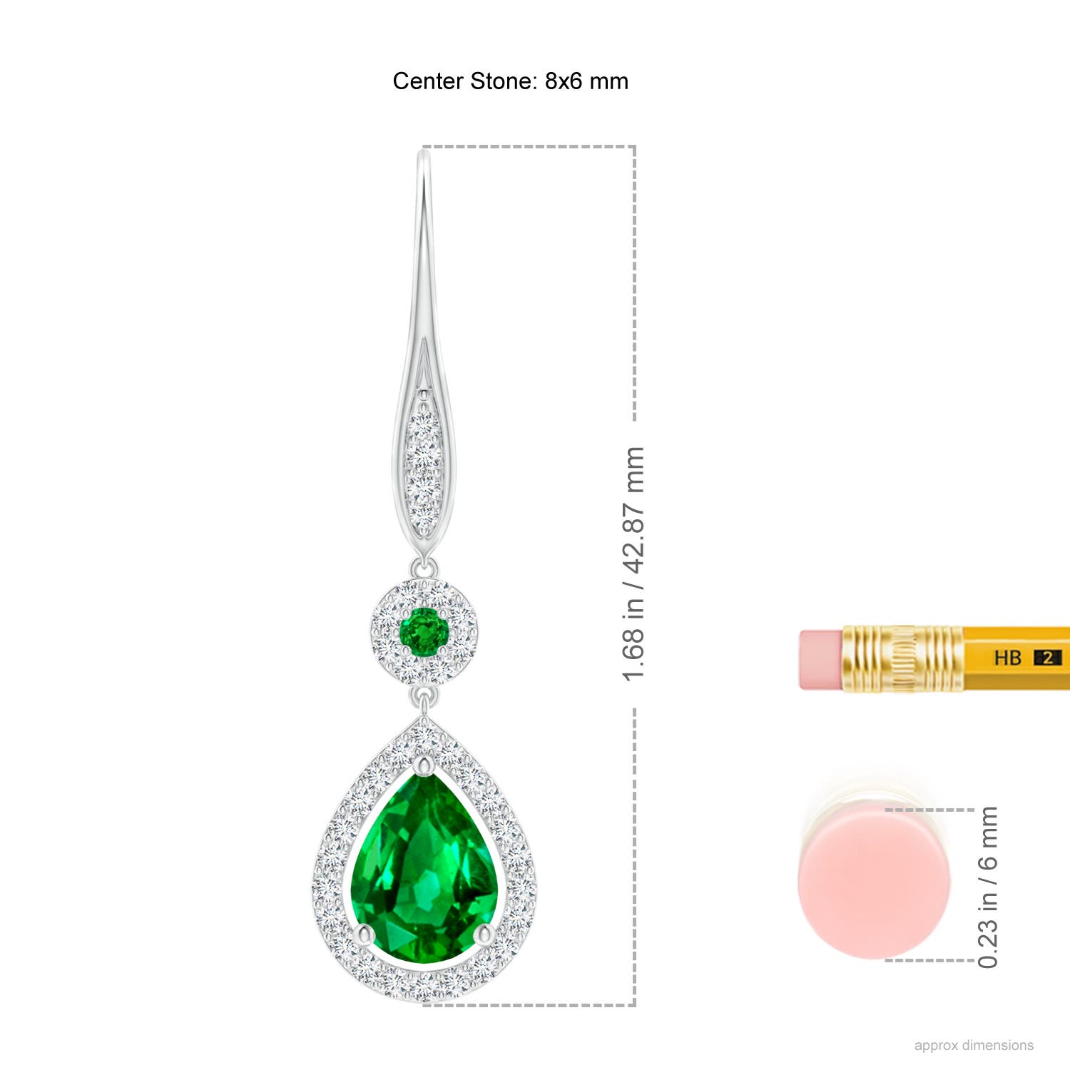 AAAA - Emerald / 2.54 CT / 14 KT White Gold