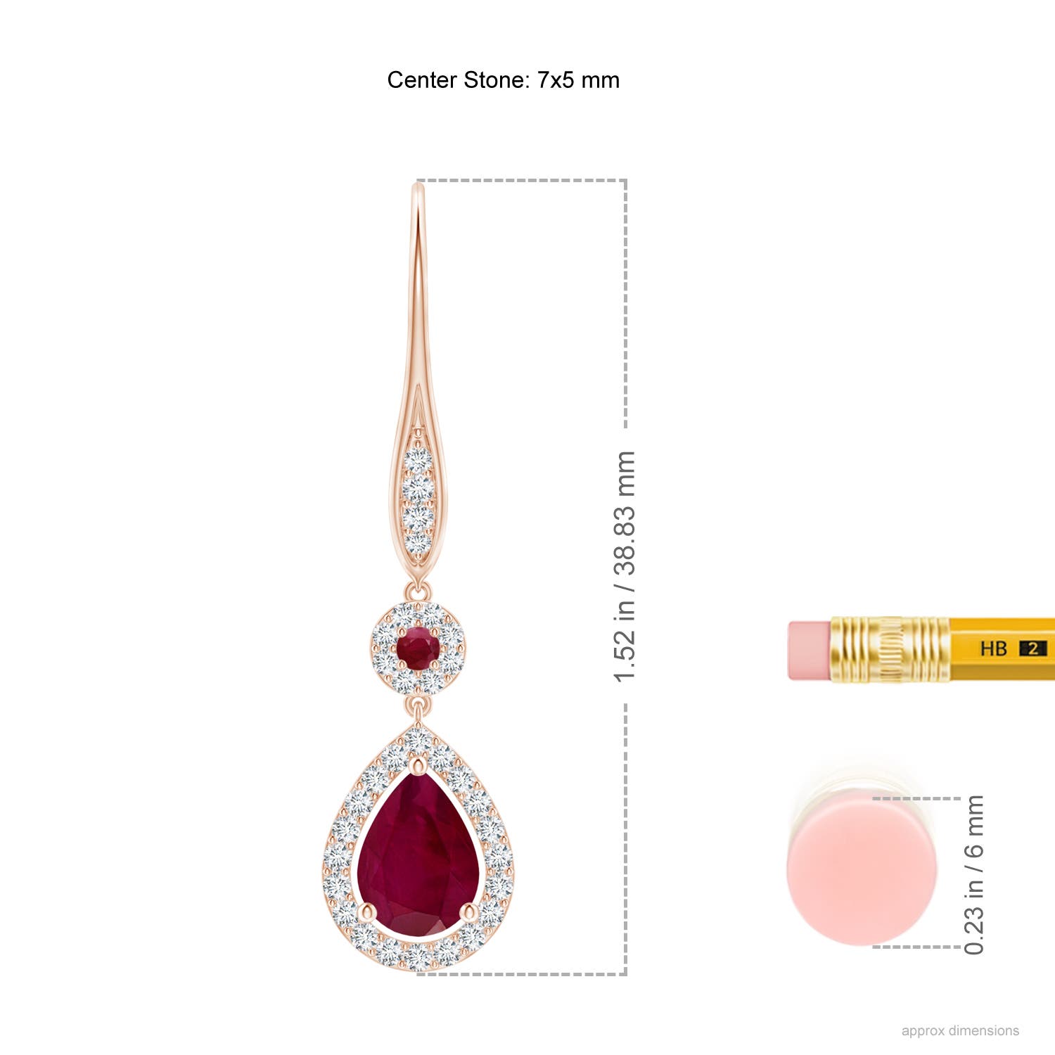 A - Ruby / 2.06 CT / 14 KT Rose Gold