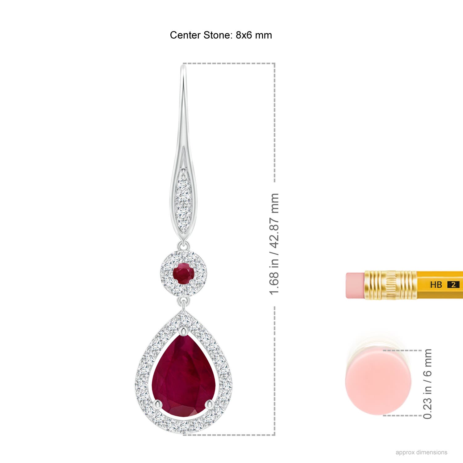 A - Ruby / 2.95 CT / 14 KT White Gold