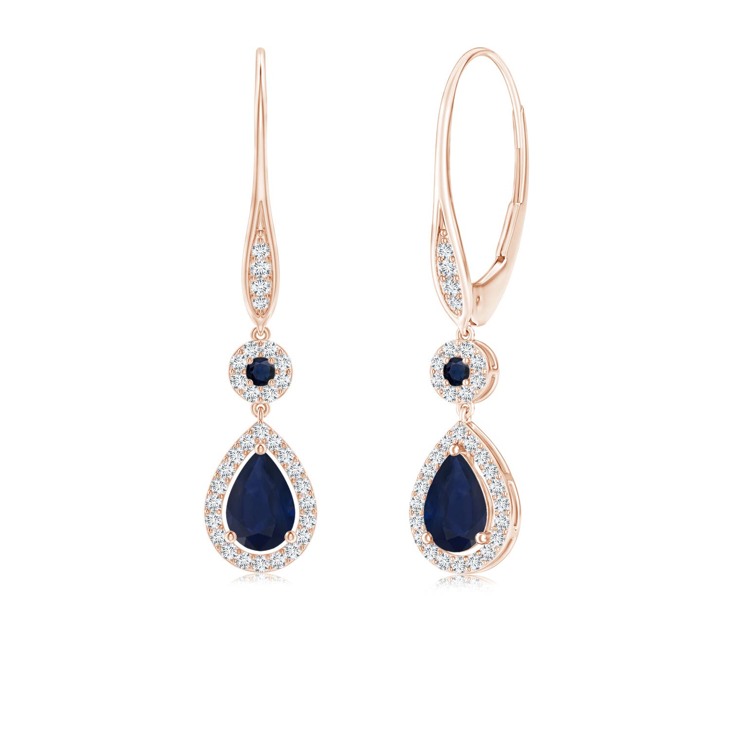 A - Blue Sapphire / 1.18 CT / 14 KT Rose Gold