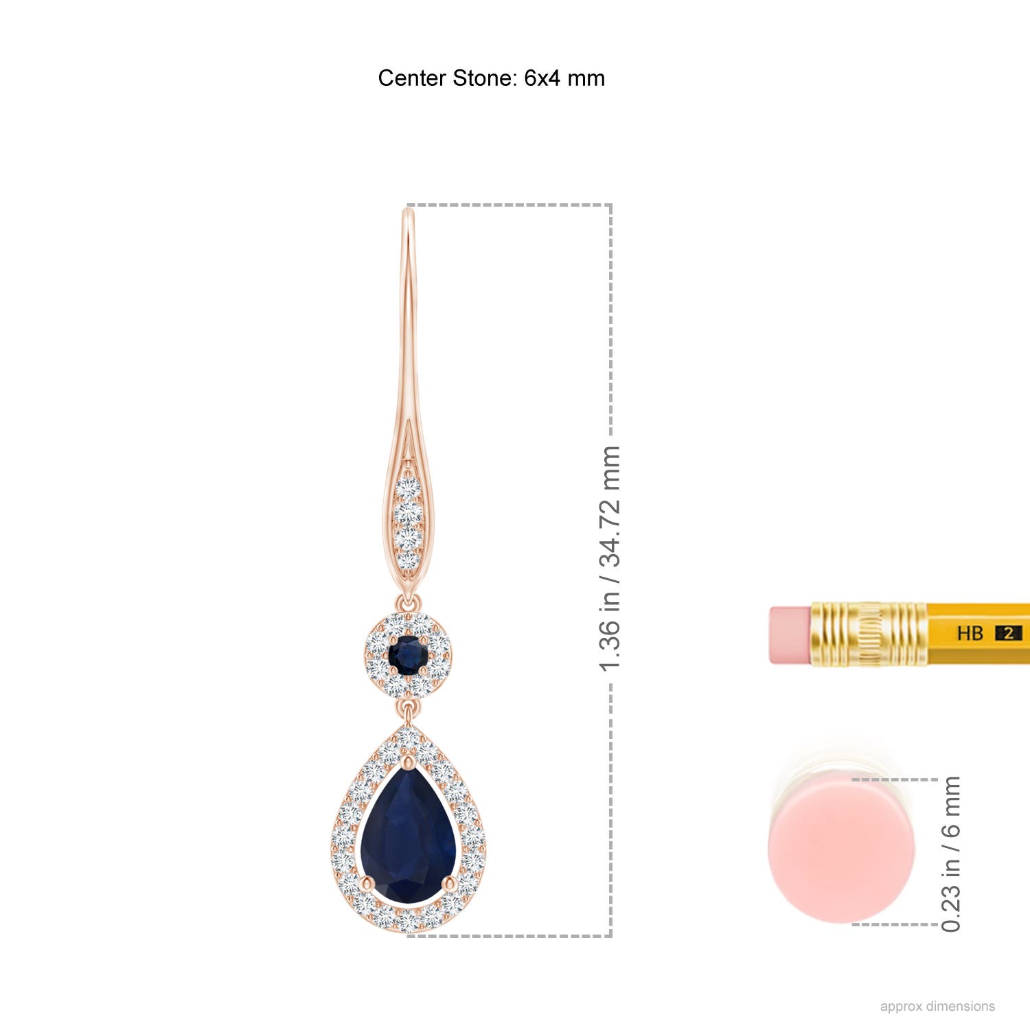 A - Blue Sapphire / 1.18 CT / 14 KT Rose Gold