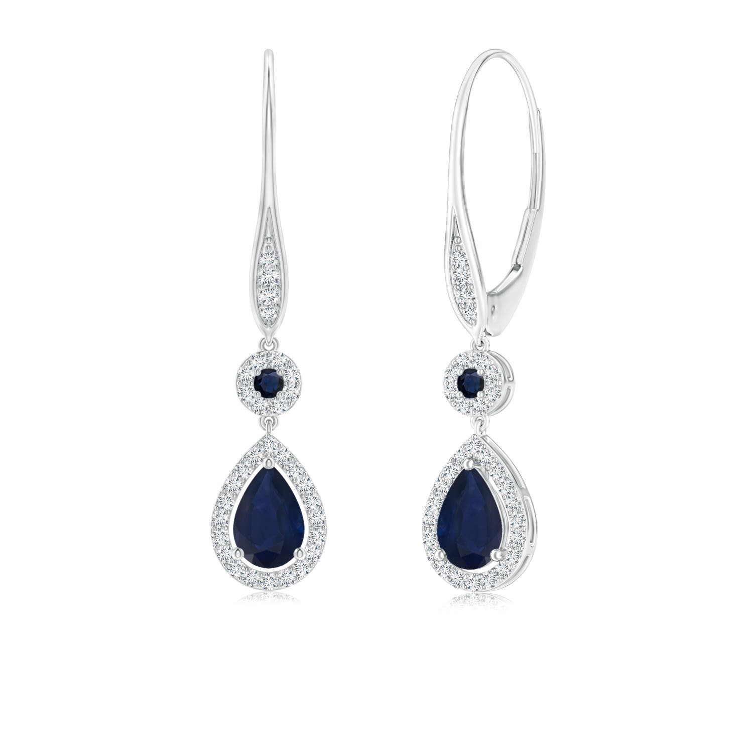 A - Blue Sapphire / 1.18 CT / 14 KT White Gold