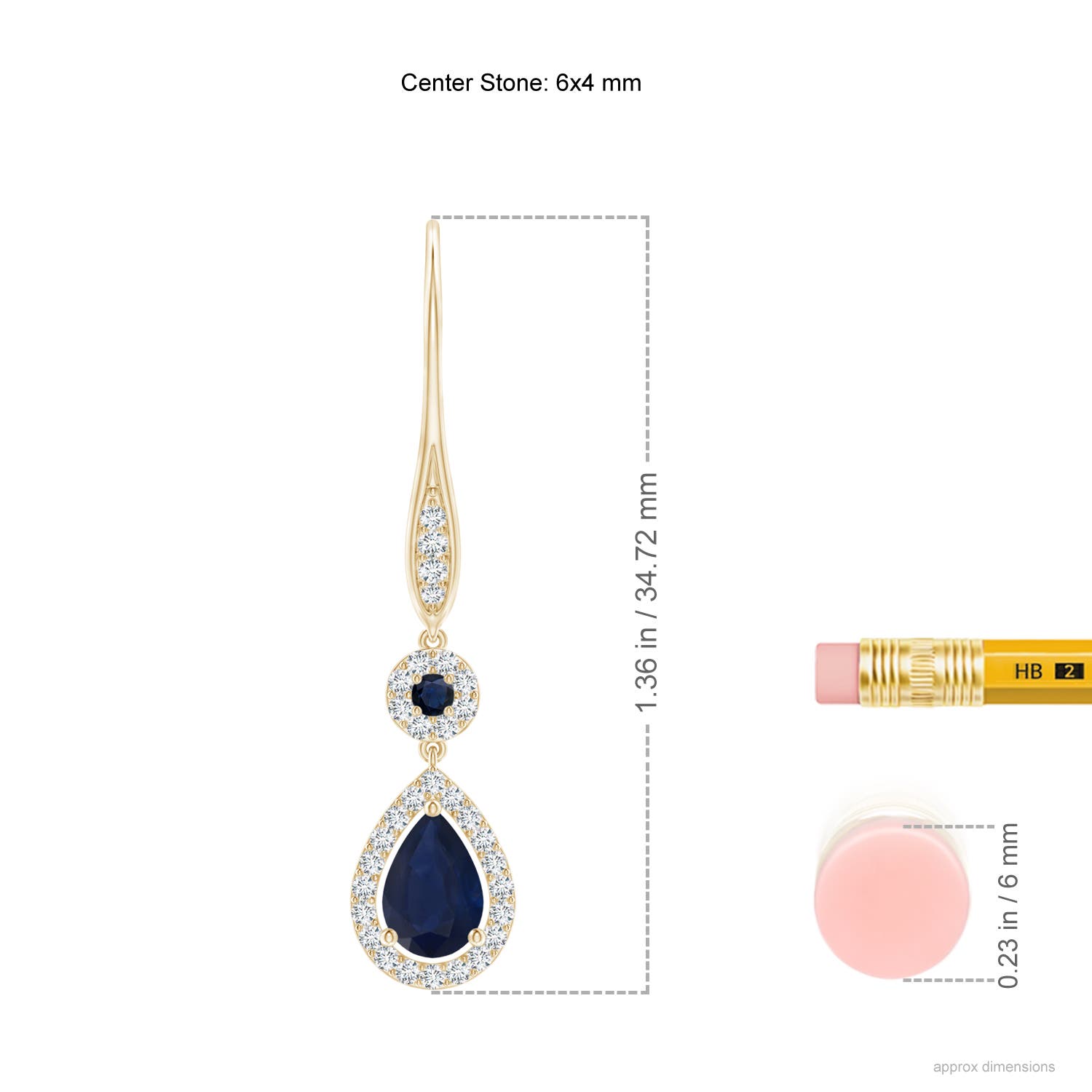 A - Blue Sapphire / 1.18 CT / 14 KT Yellow Gold