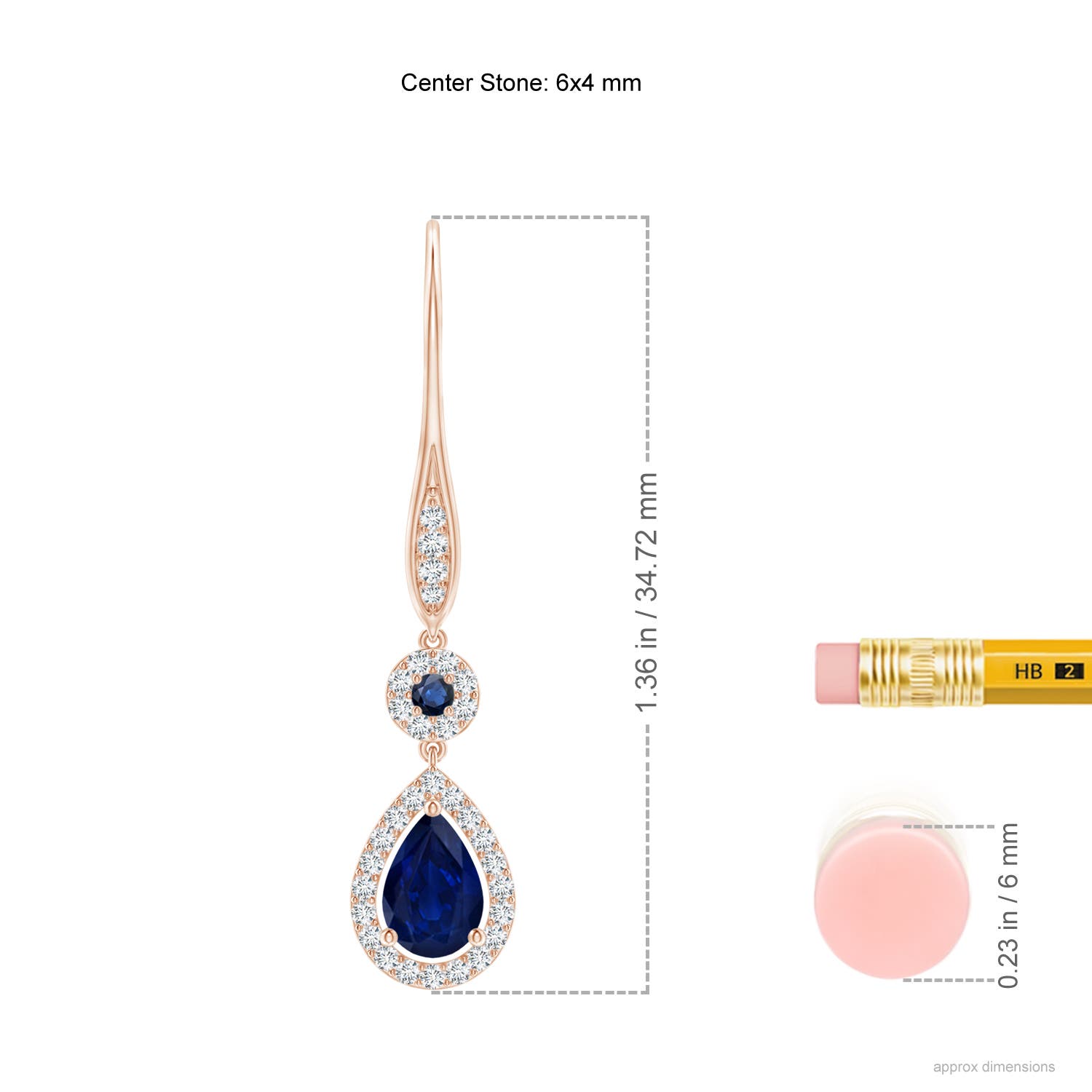 AA - Blue Sapphire / 1.18 CT / 14 KT Rose Gold