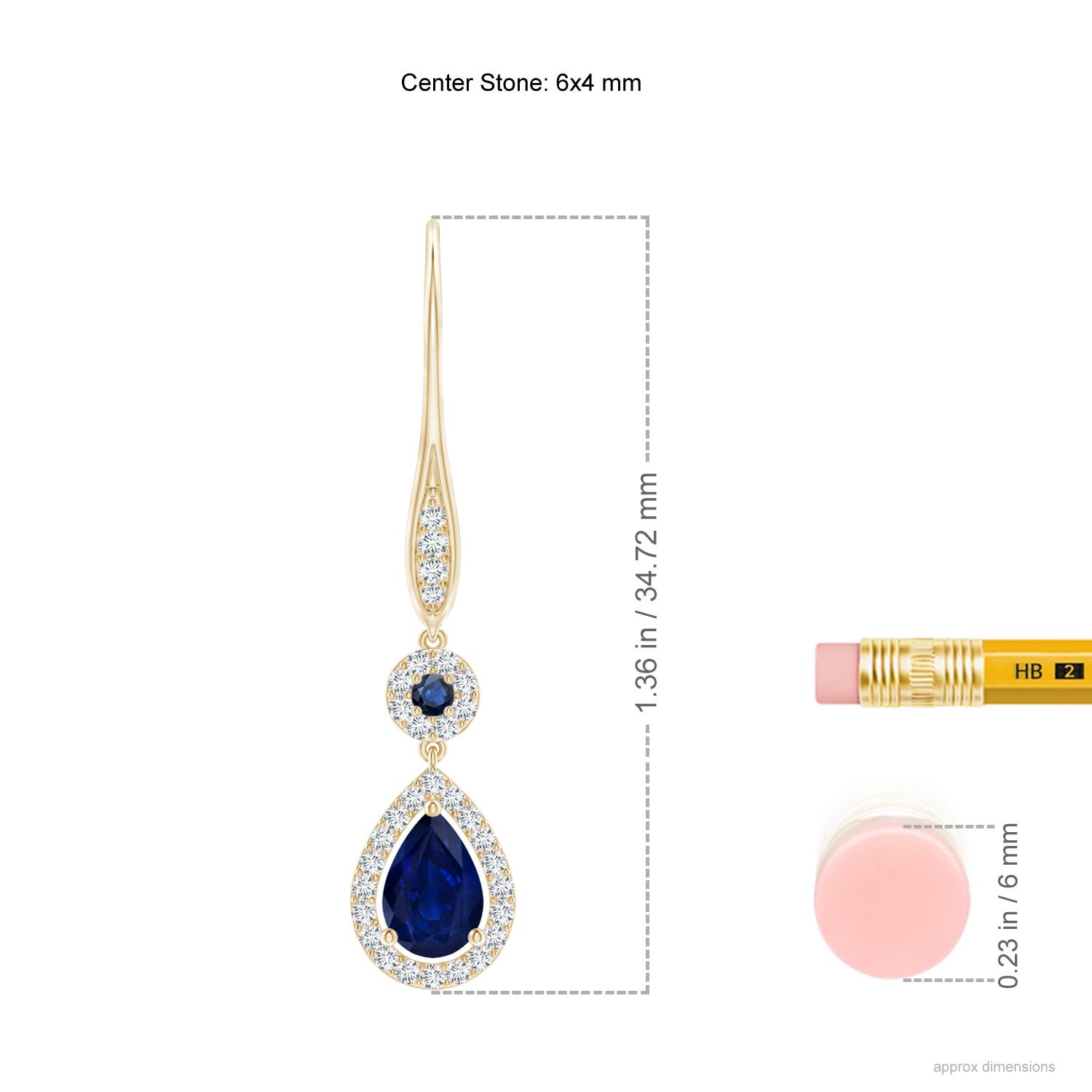 AA - Blue Sapphire / 1.18 CT / 14 KT Yellow Gold