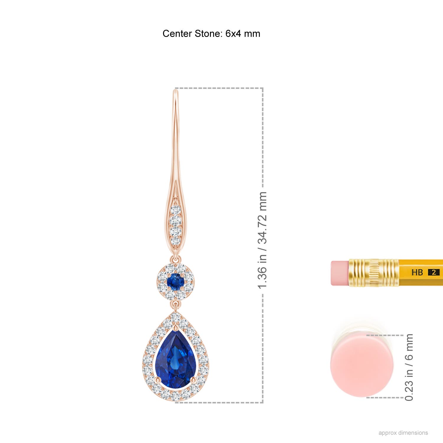 AAA - Blue Sapphire / 1.18 CT / 14 KT Rose Gold