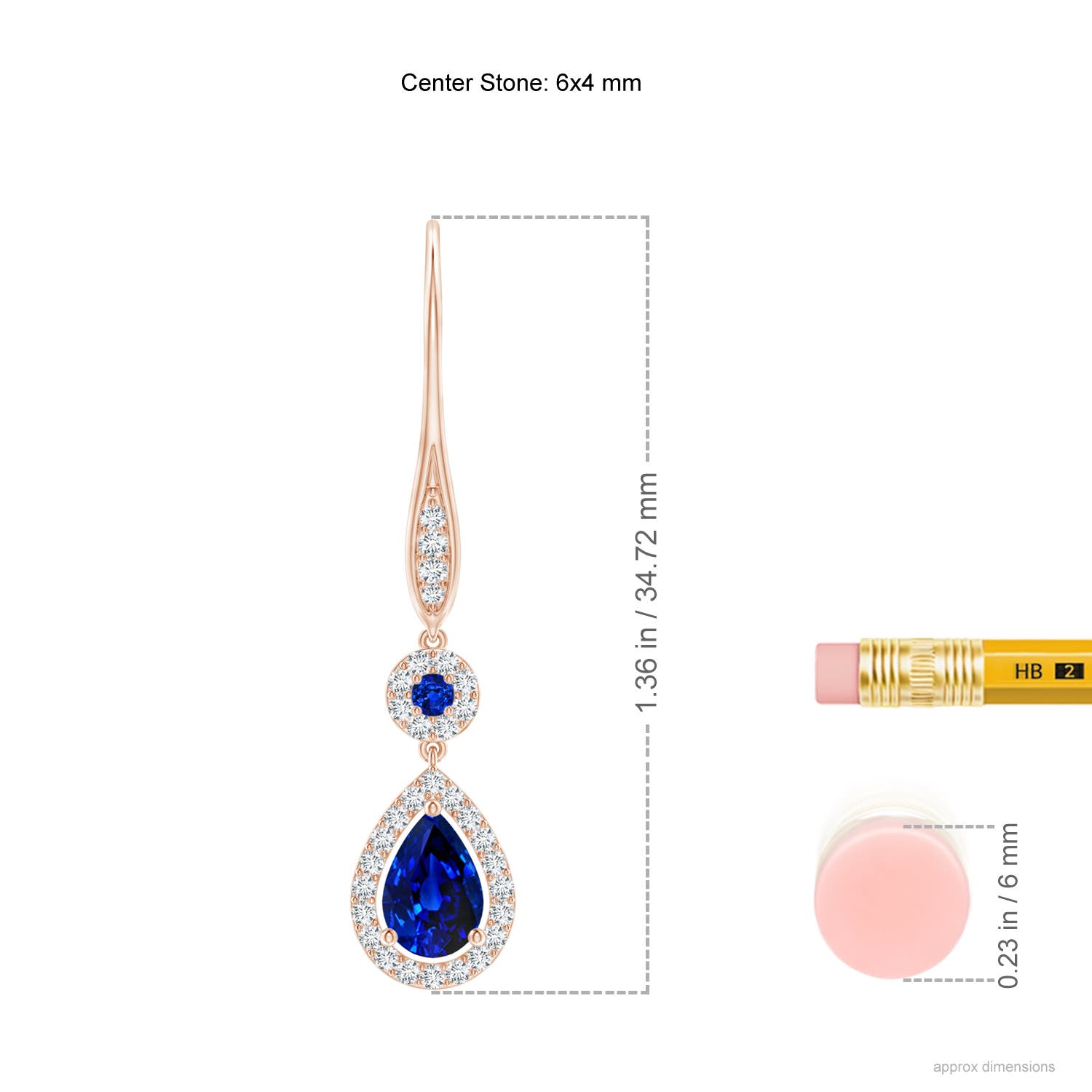 AAAA - Blue Sapphire / 1.18 CT / 14 KT Rose Gold