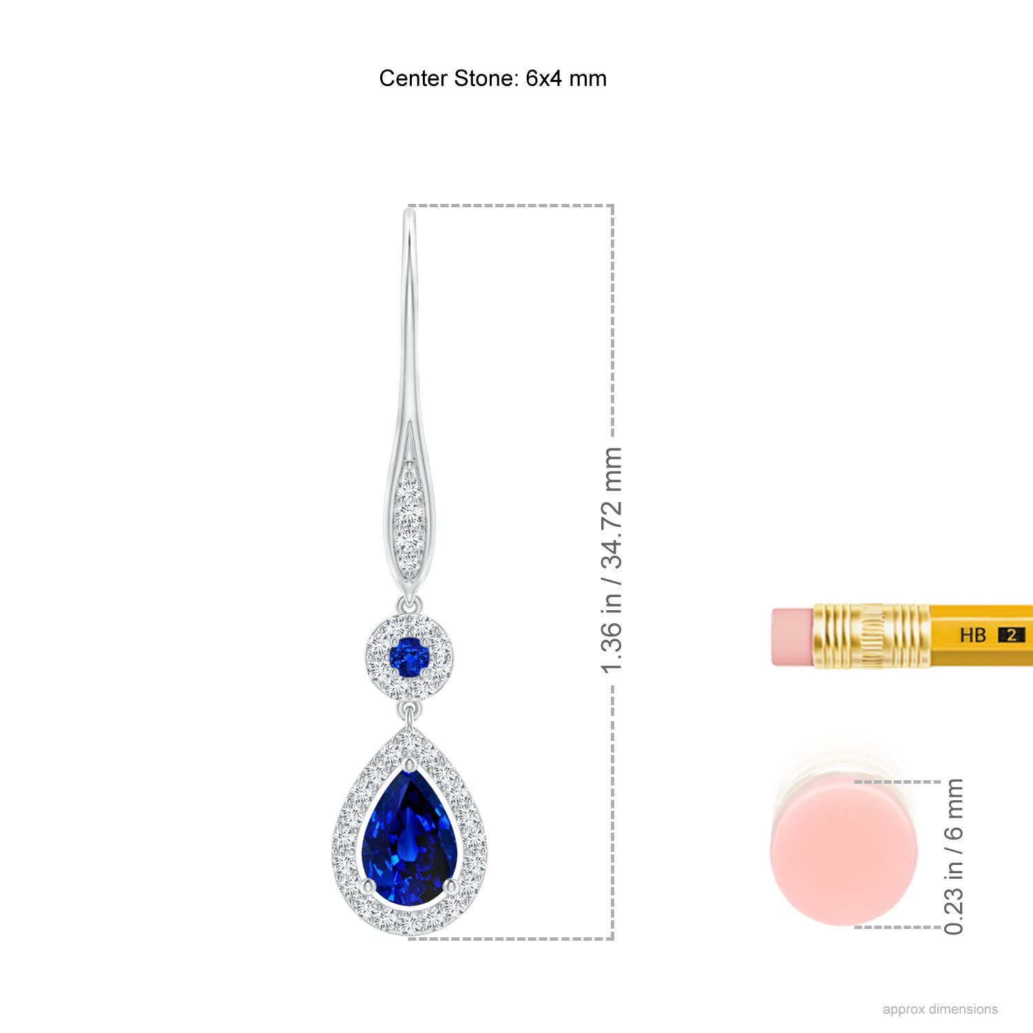 AAAA - Blue Sapphire / 1.18 CT / 14 KT White Gold