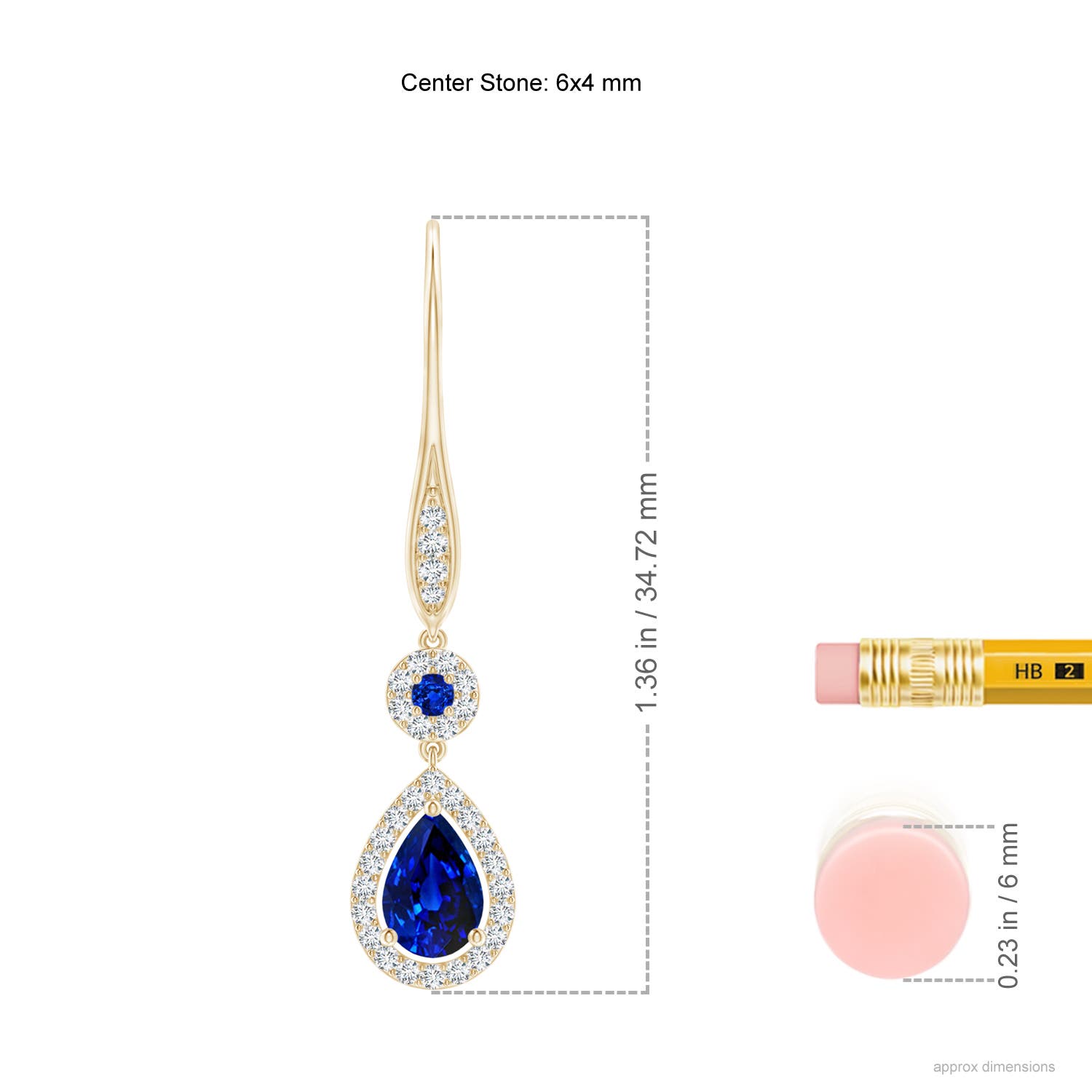 AAAA - Blue Sapphire / 1.18 CT / 14 KT Yellow Gold