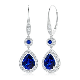 Pear AAAA Blue Sapphire