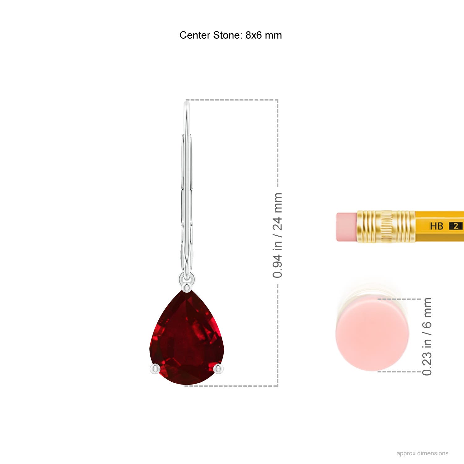 AAAA - Ruby / 2.3 CT / 14 KT White Gold