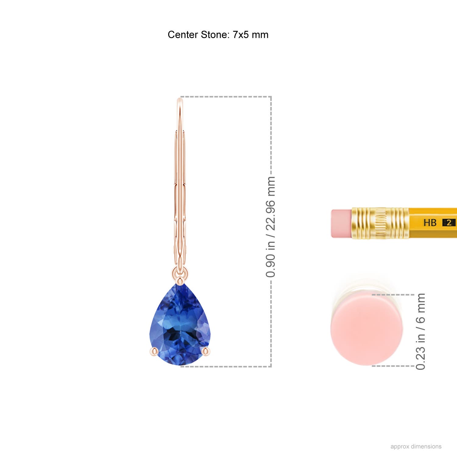 AA - Tanzanite / 1.3 CT / 14 KT Rose Gold