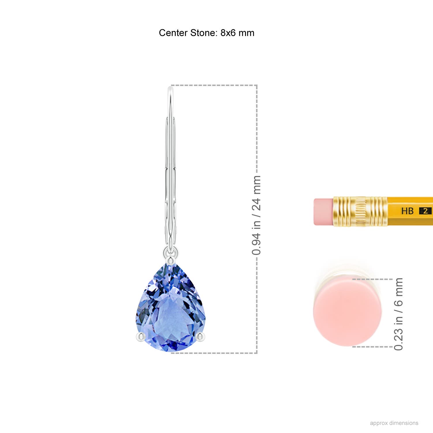 A - Tanzanite / 2.2 CT / 14 KT White Gold