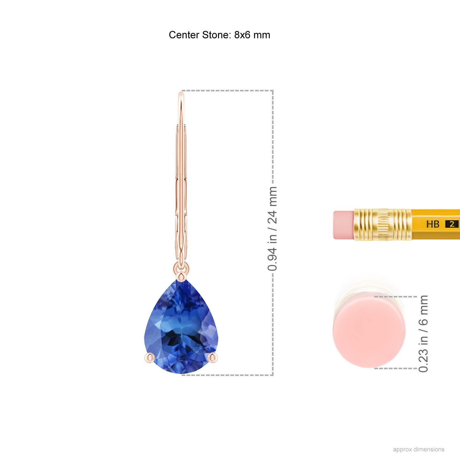 AA - Tanzanite / 2.2 CT / 14 KT Rose Gold