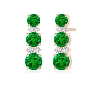 Round Lab-Grown Lab Grown Emerald