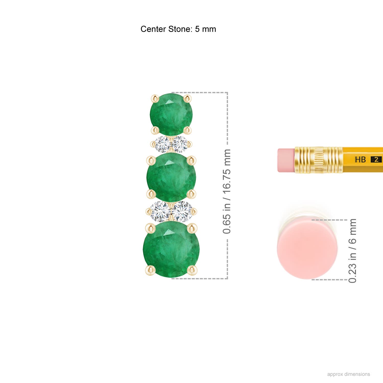 A - Emerald / 2.21 CT / 14 KT Yellow Gold