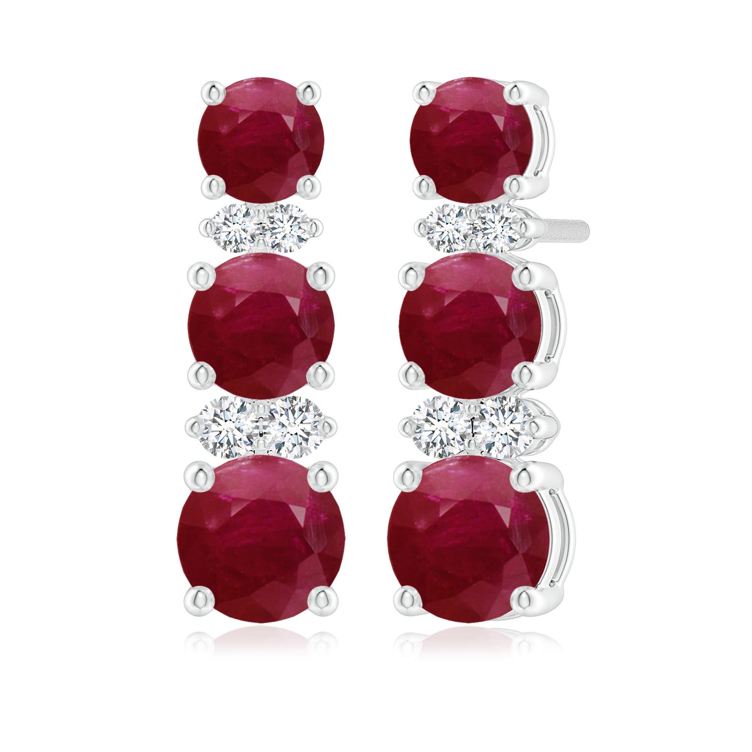 A - Ruby / 2.89 CT / 14 KT White Gold