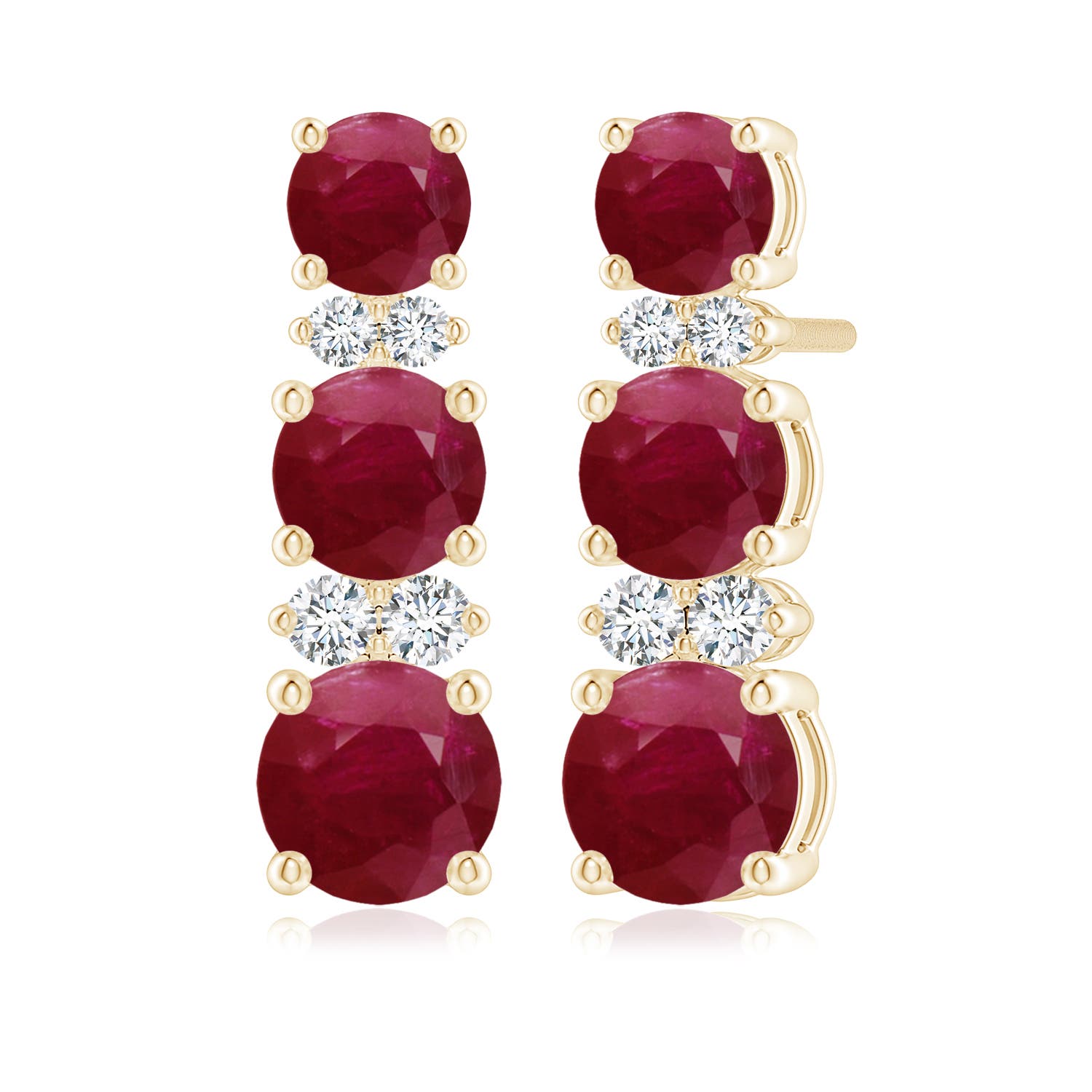 A - Ruby / 2.89 CT / 14 KT Yellow Gold