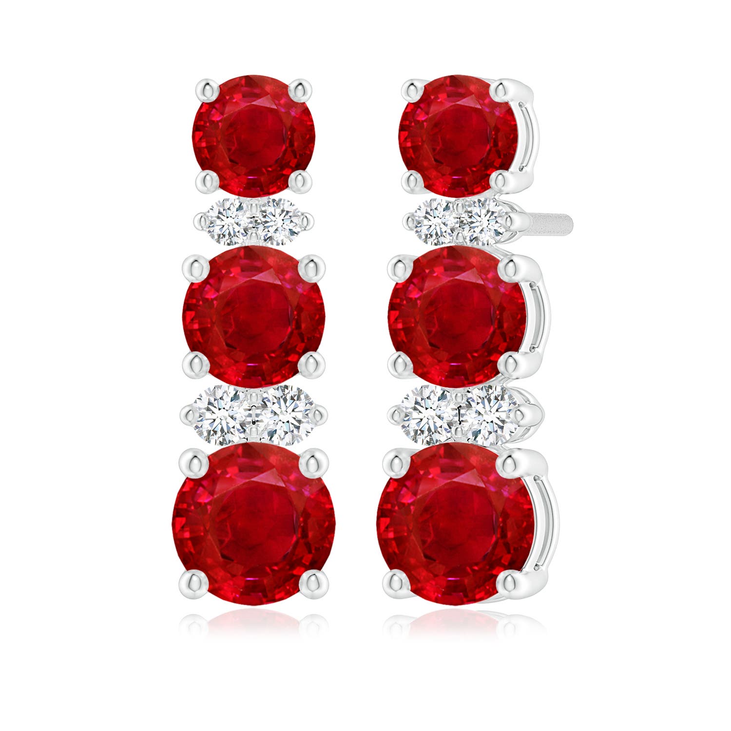 AAA - Ruby / 2.89 CT / 14 KT White Gold