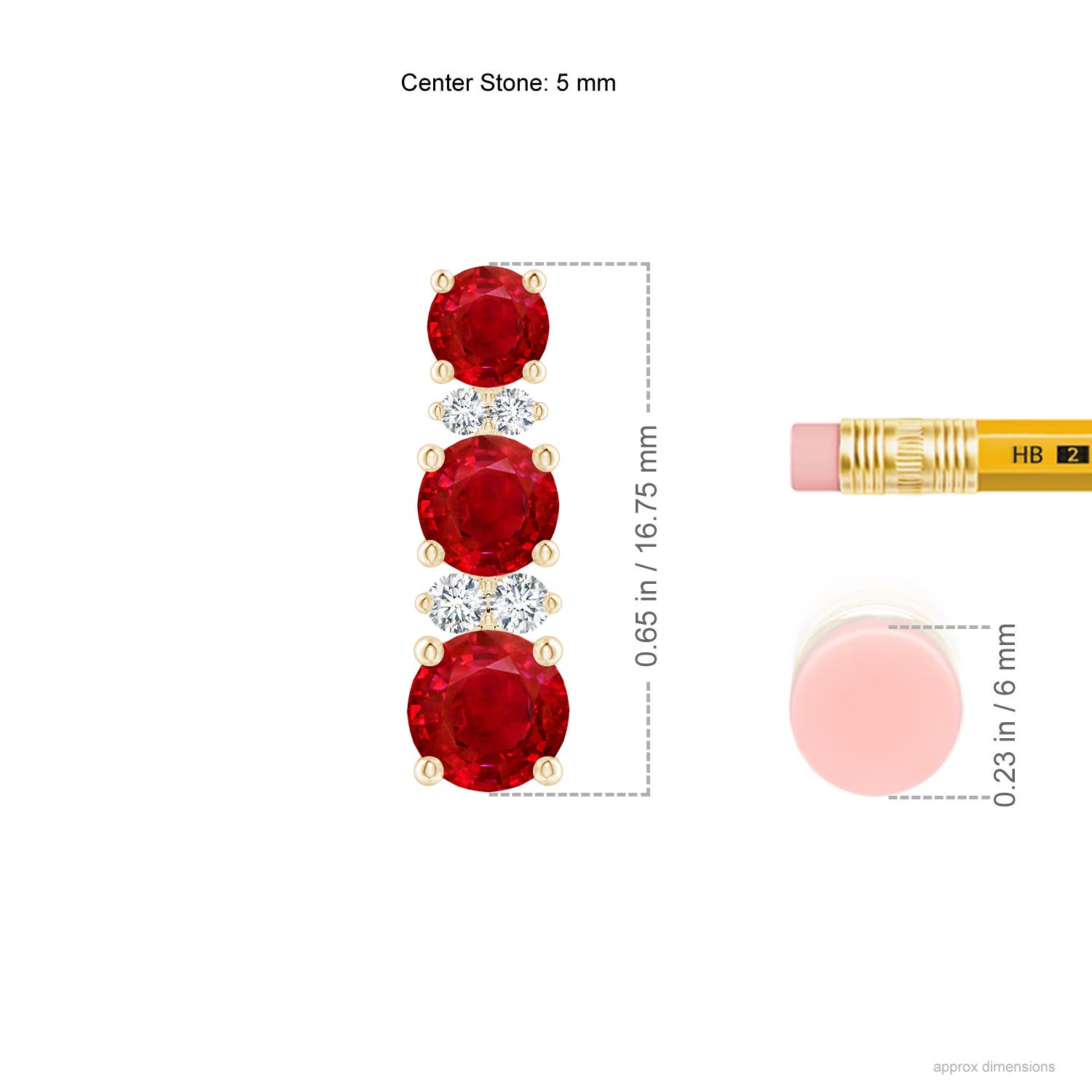 AAA - Ruby / 2.89 CT / 14 KT Yellow Gold