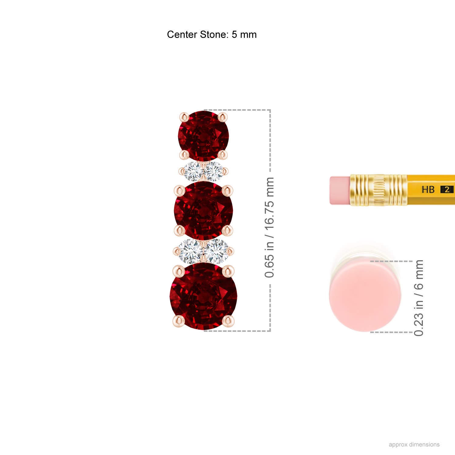 AAAA - Ruby / 2.89 CT / 14 KT Rose Gold