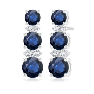 Round AA Blue Sapphire
