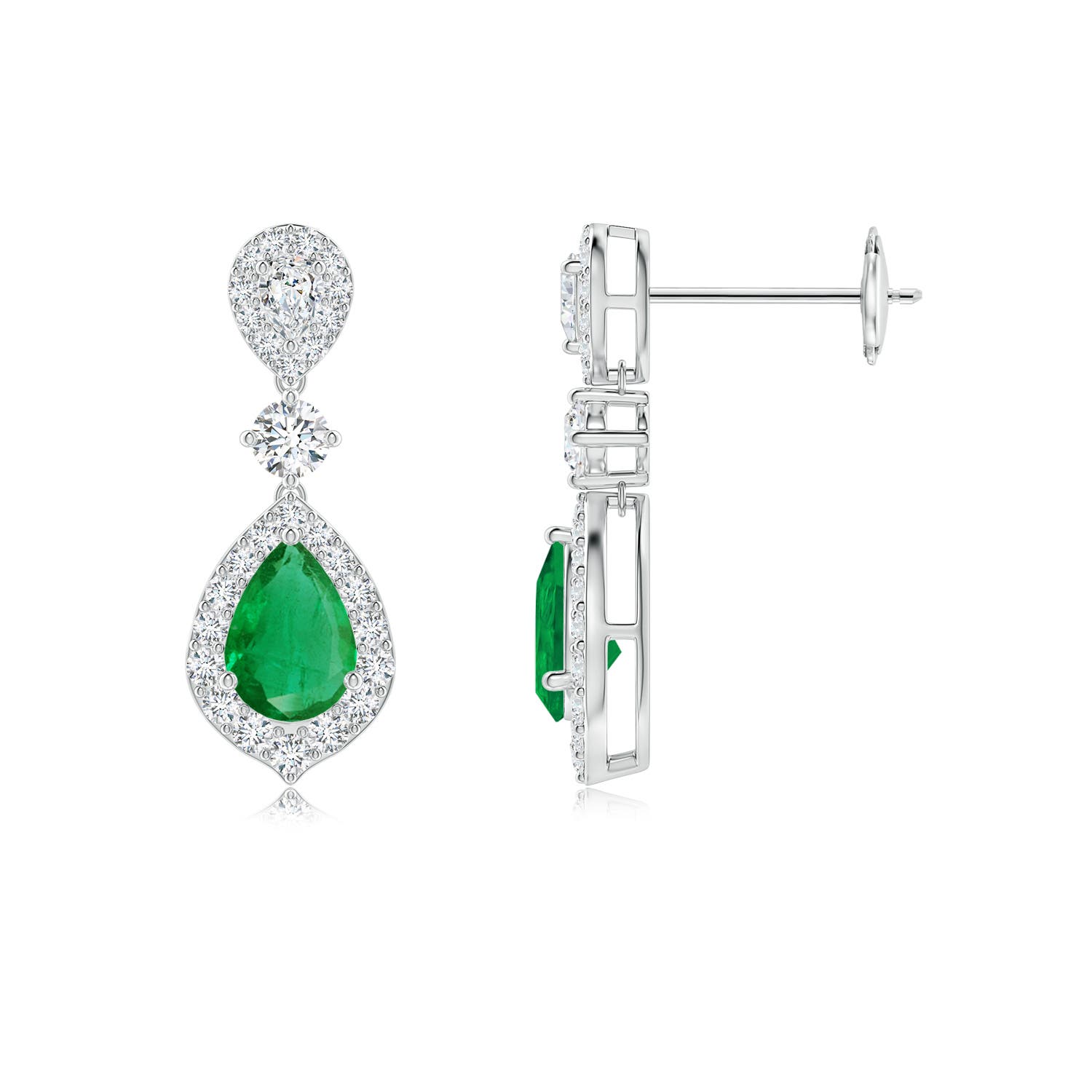 AA - Emerald / 1.24 CT / 14 KT White Gold