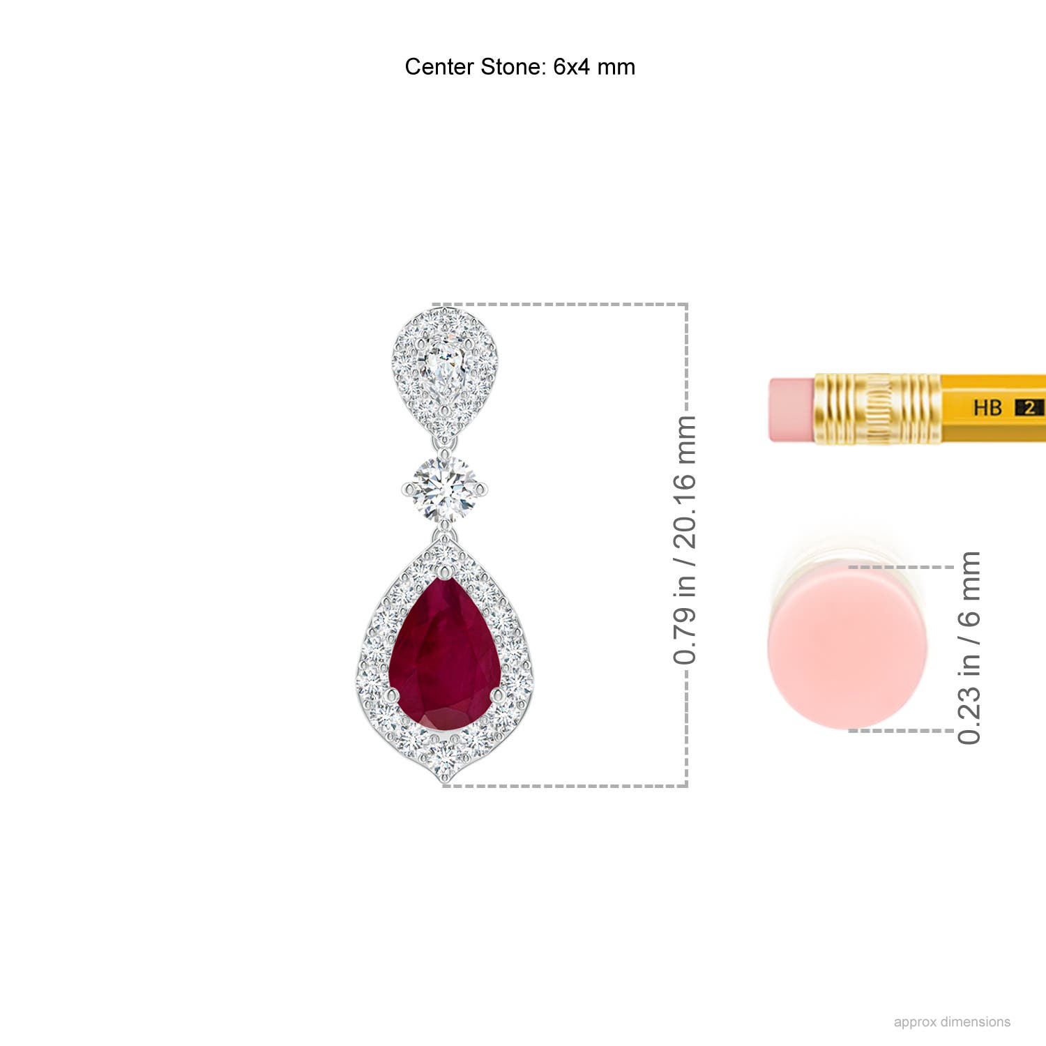 A - Ruby / 1.33 CT / 14 KT White Gold