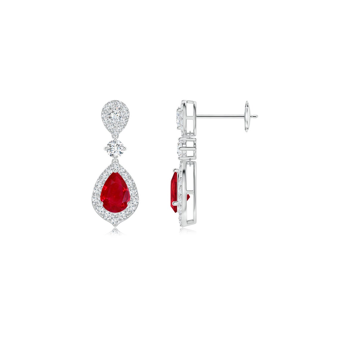 Ruby Rd Jewelry Shop Ruby Dangle Earrings for Women | Angara