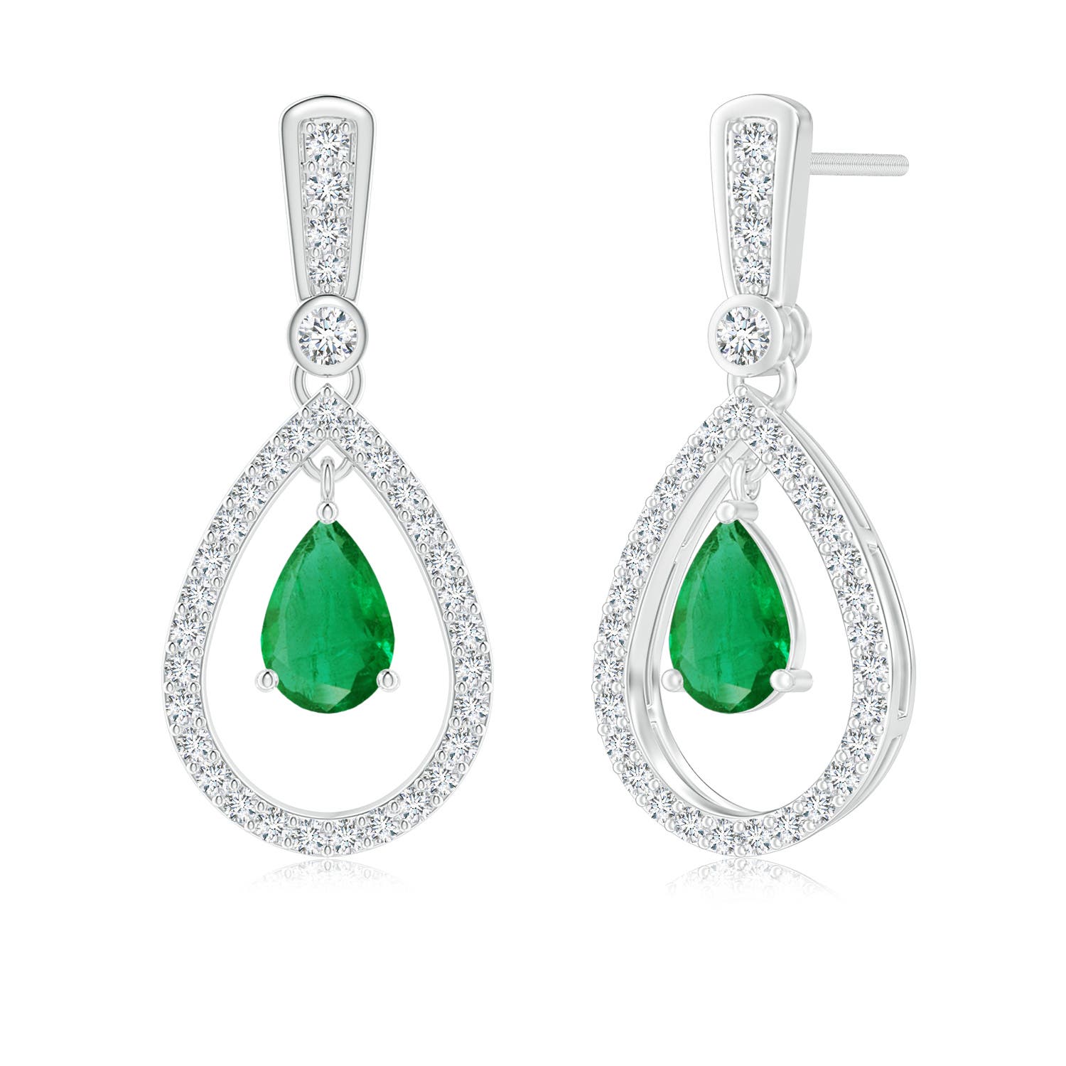 AA - Emerald / 1.09 CT / 14 KT White Gold