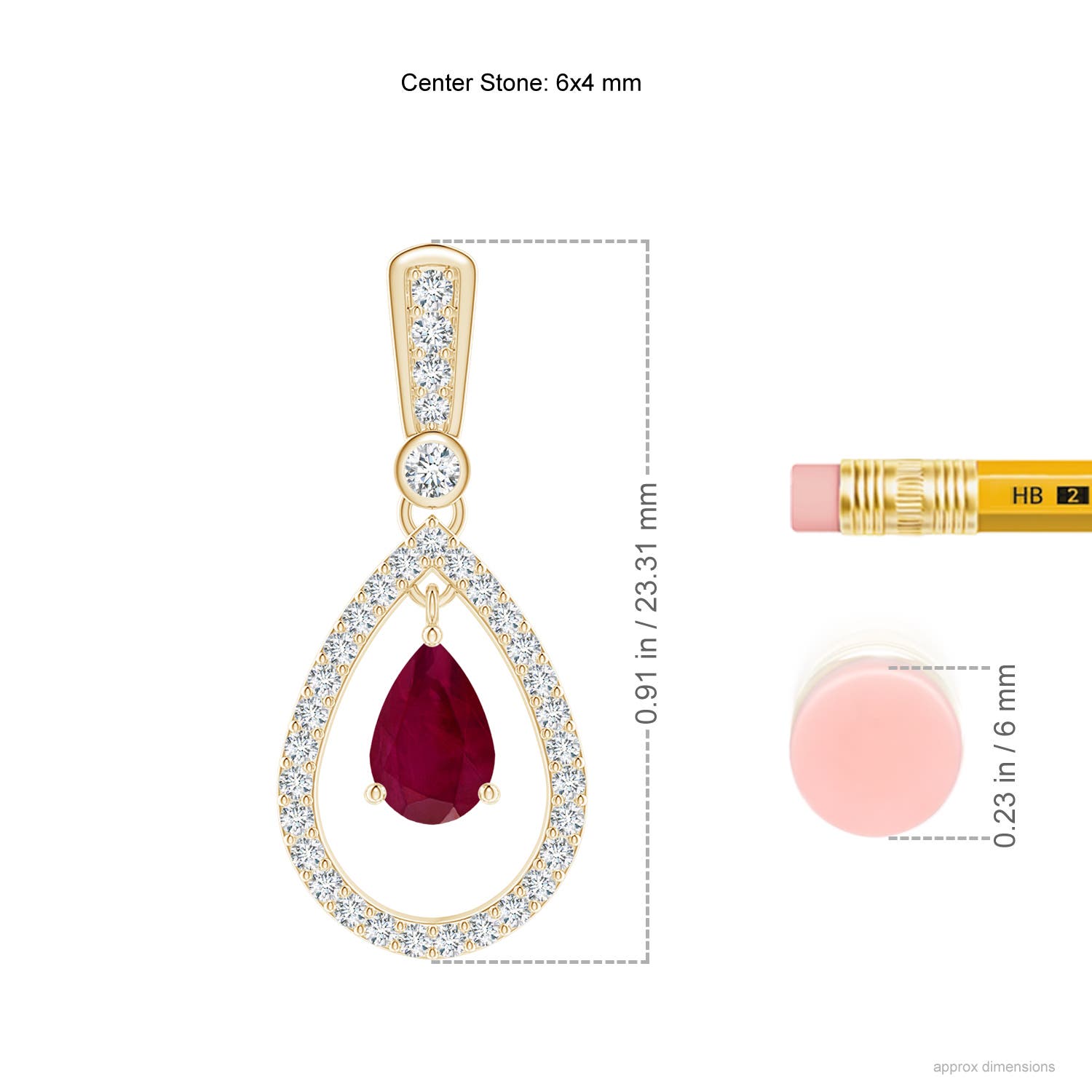 A - Ruby / 1.19 CT / 14 KT Yellow Gold